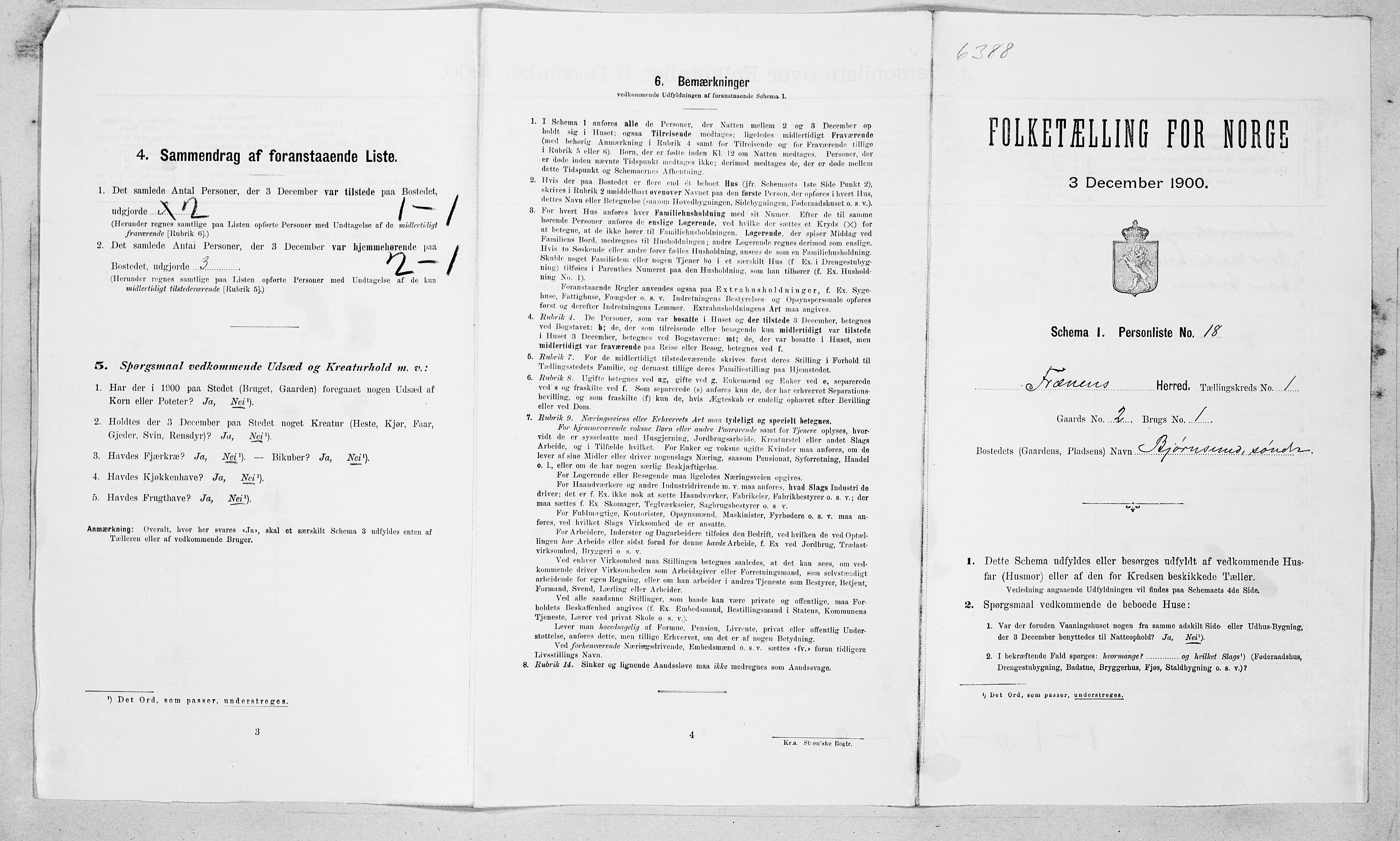 SAT, Folketelling 1900 for 1548 Fræna herred, 1900, s. 98