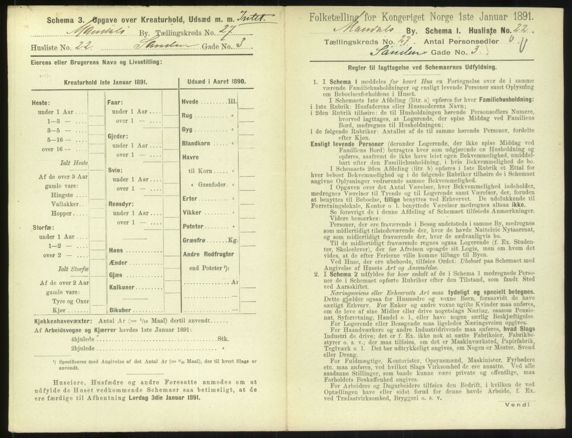 RA, Folketelling 1891 for 1002 Mandal ladested, 1891, s. 1237