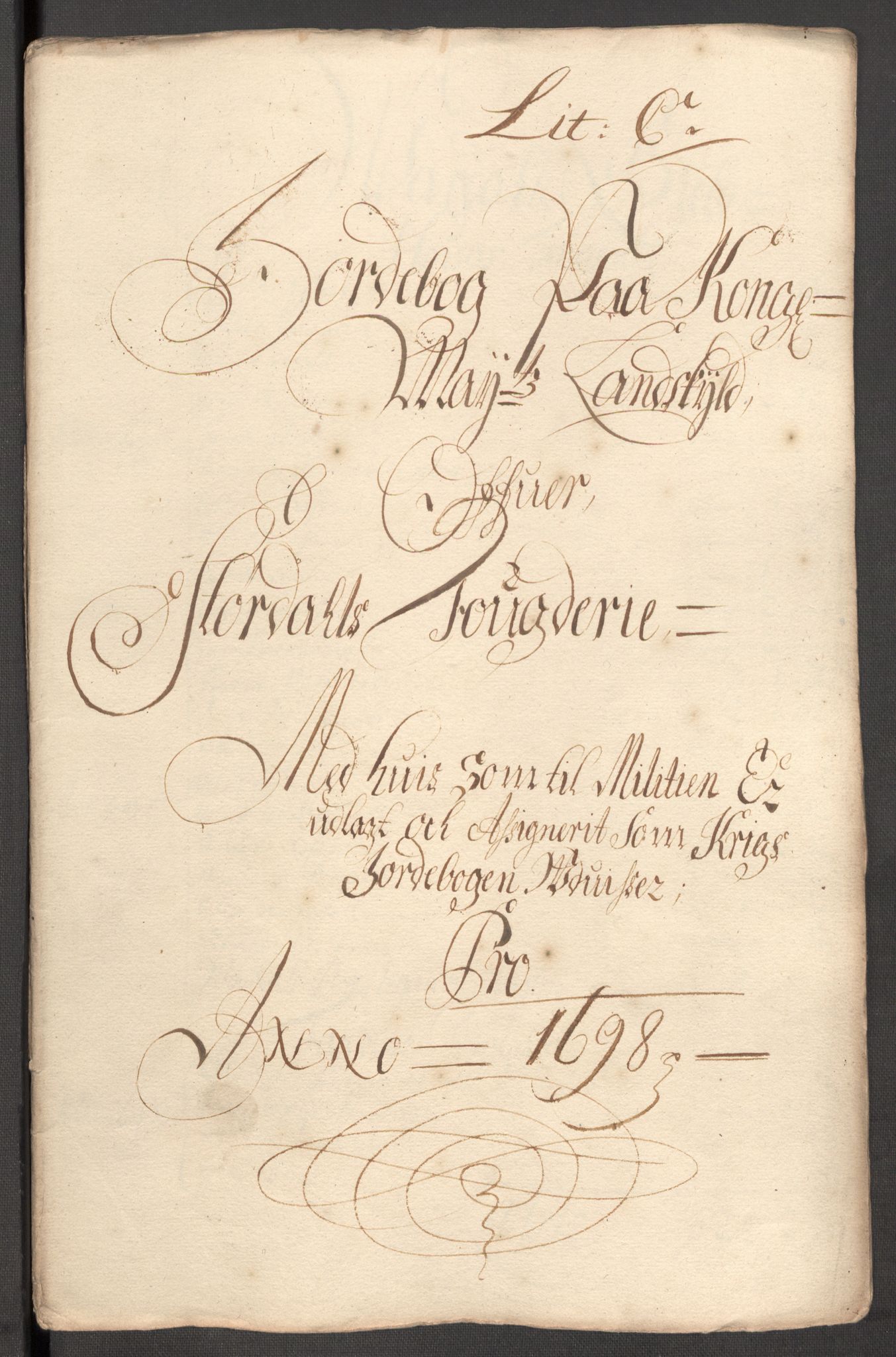 Rentekammeret inntil 1814, Reviderte regnskaper, Fogderegnskap, RA/EA-4092/R62/L4190: Fogderegnskap Stjørdal og Verdal, 1698, s. 118