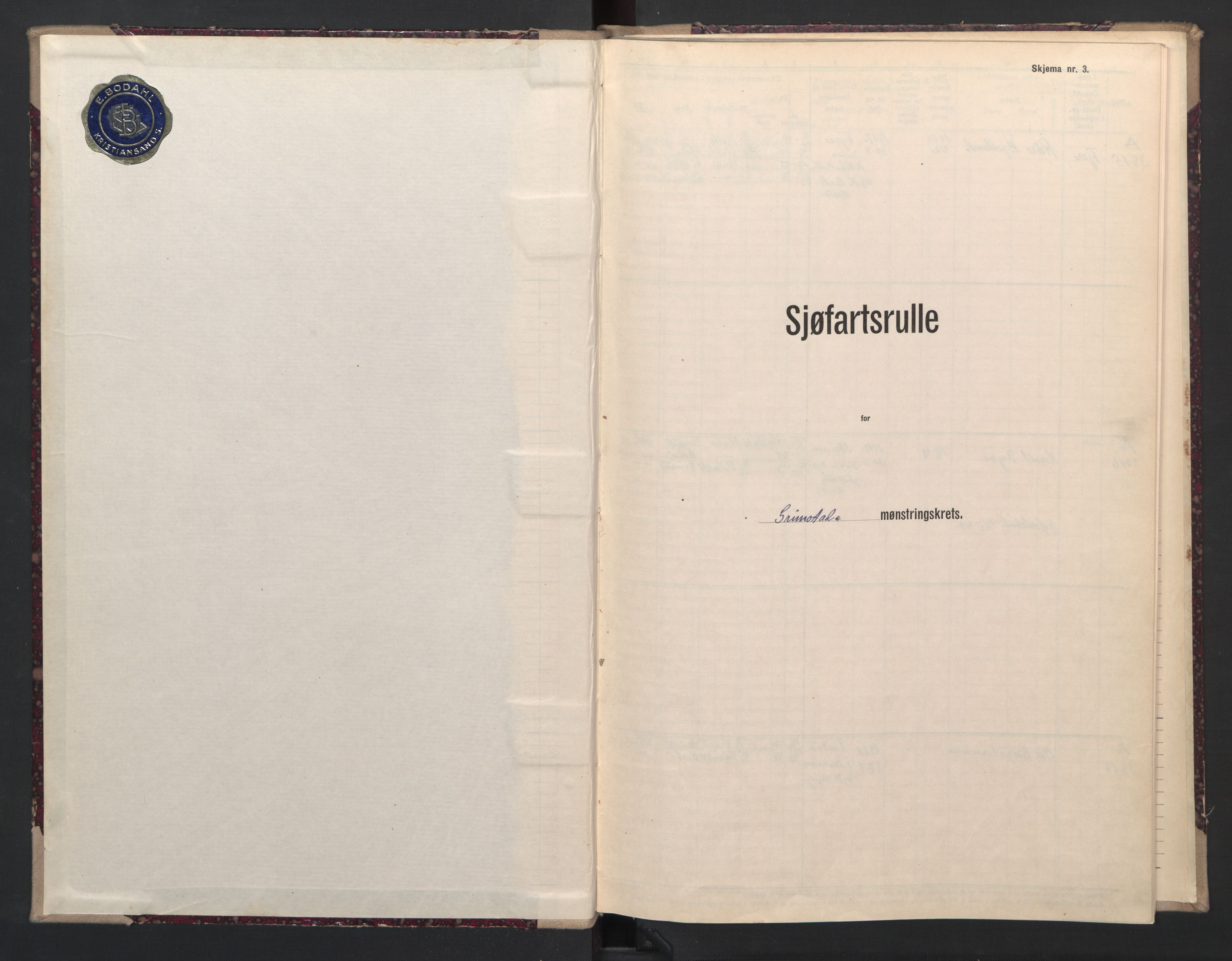 Grimstad mønstringskrets, AV/SAK-2031-0013/F/Fb/L0014: Hovedrulle A nr 3815-3817, V-27, 1943-1948, s. 2