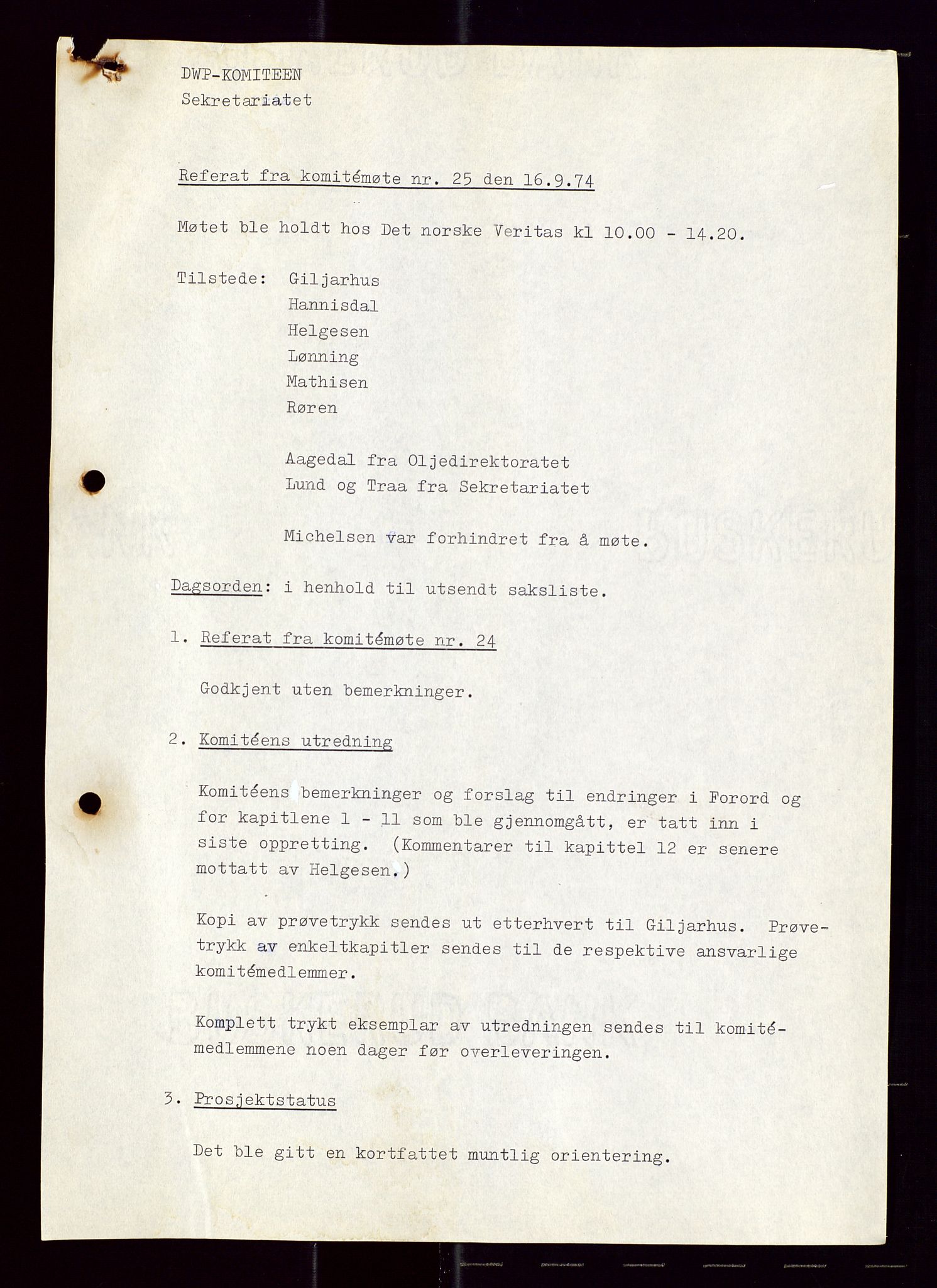 Industridepartementet, Oljekontoret, SAST/A-101348/Di/L0001: DWP, møter juni - november, komiteemøter nr. 19 - 26, 1973-1974, s. 694