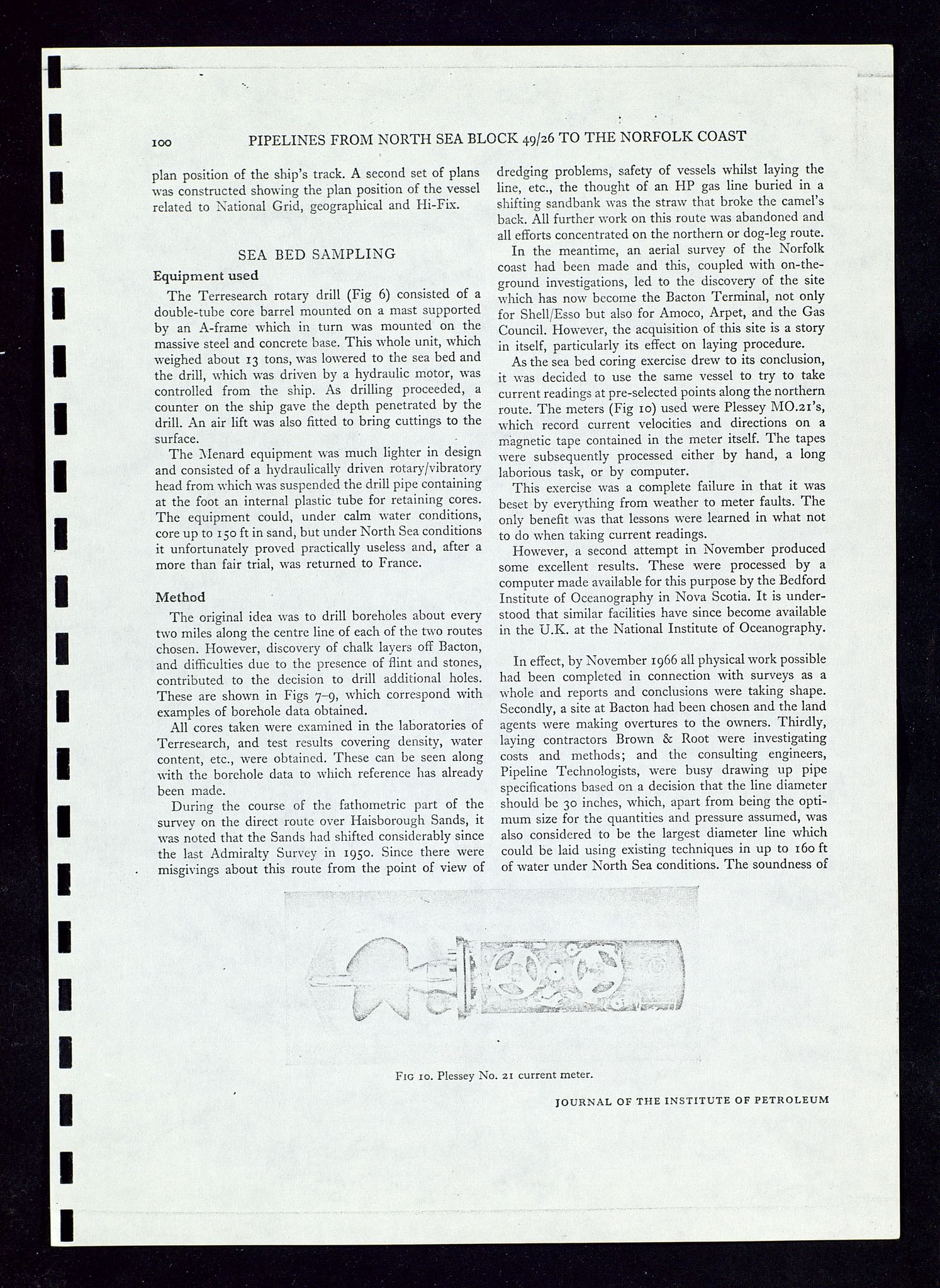 Industridepartementet, Oljekontoret, AV/SAST-A-101348/Dc/L0012: 742 Ekofisk prosjekt, prosjektstudier, div. protokoller ang oljeledning, 1971-1972