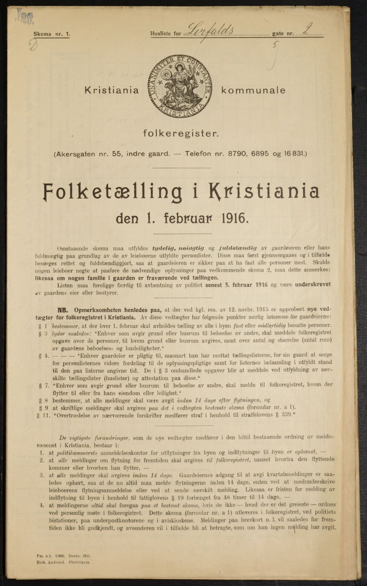 OBA, Kommunal folketelling 1.2.1916 for Kristiania, 1916, s. 58541