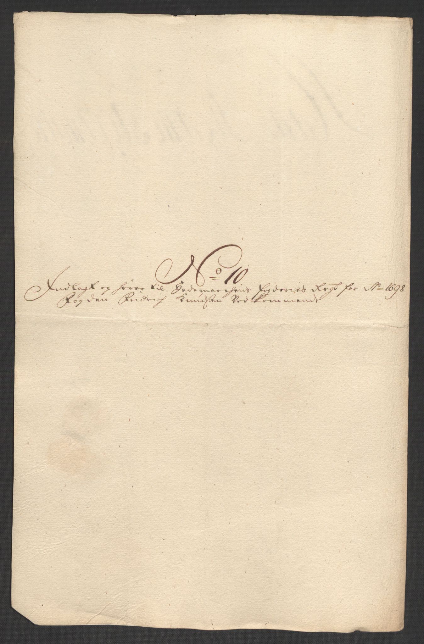 Rentekammeret inntil 1814, Reviderte regnskaper, Fogderegnskap, AV/RA-EA-4092/R16/L1037: Fogderegnskap Hedmark, 1697-1698, s. 431