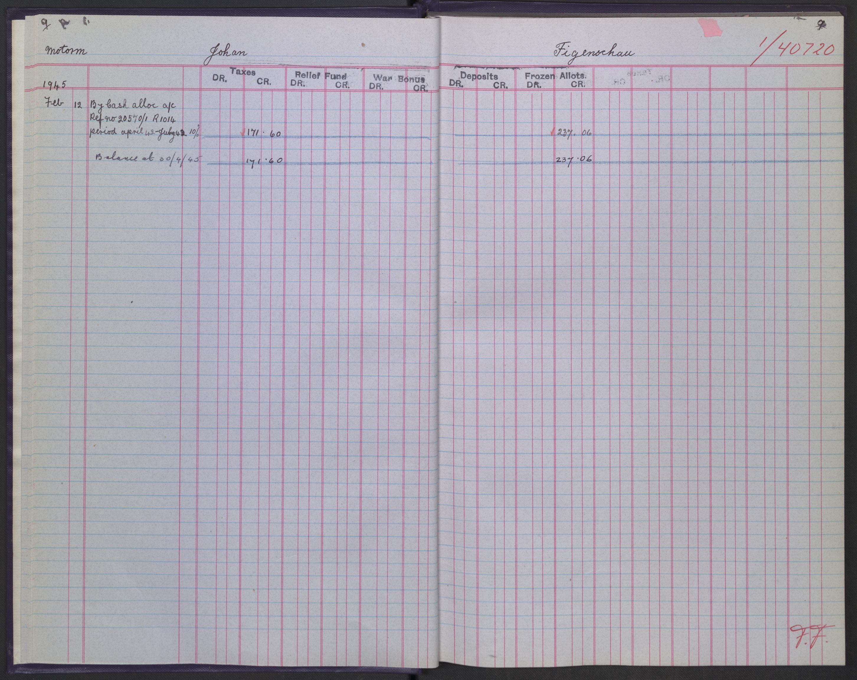 Det norske innskudds- og trekkontor i London, AV/RA-S-3273/G/Gb/L1572: 962. Andholmen., 1940-1944, s. 9