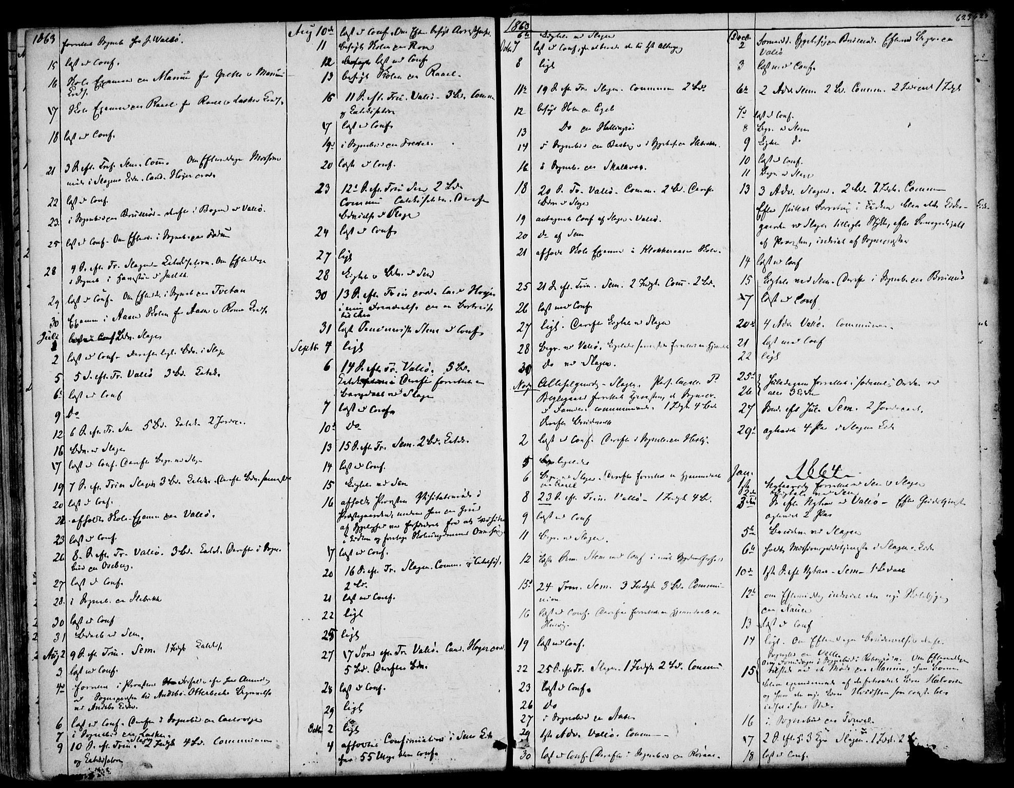 Sem kirkebøker, AV/SAKO-A-5/F/Fa/L0007: Ministerialbok nr. I 7, 1856-1865, s. 623