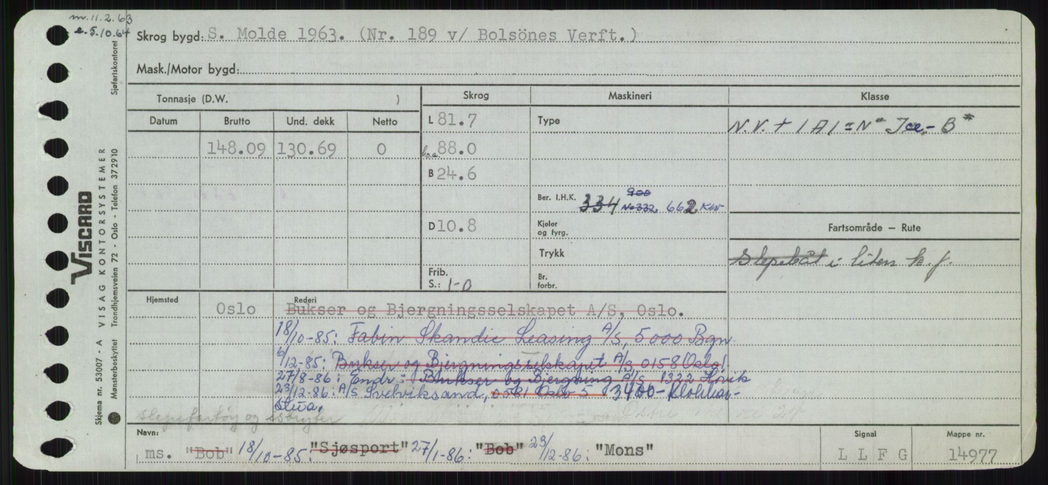 Sjøfartsdirektoratet med forløpere, Skipsmålingen, RA/S-1627/H/Ha/L0004/0001: Fartøy, Mas-R / Fartøy, Mas-Odd, s. 231