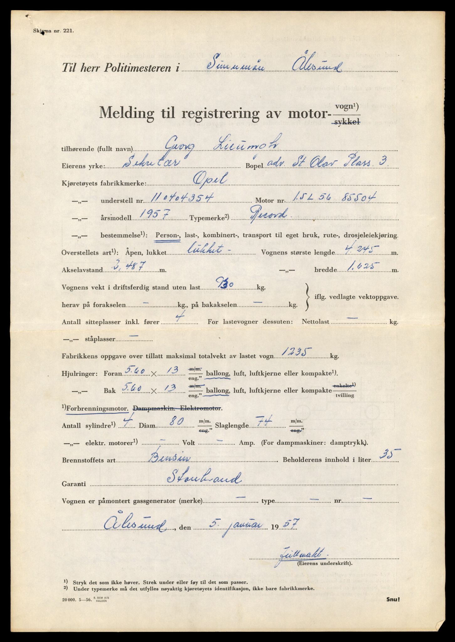 Møre og Romsdal vegkontor - Ålesund trafikkstasjon, AV/SAT-A-4099/F/Fe/L0024: Registreringskort for kjøretøy T 10810 - T 10930, 1927-1998, s. 1936