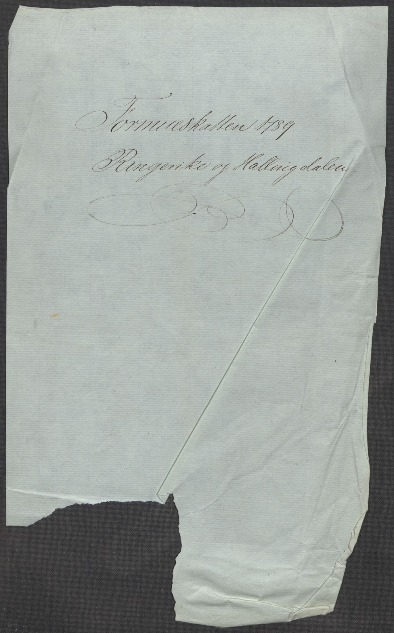 Rentekammeret inntil 1814, Reviderte regnskaper, Mindre regnskaper, RA/EA-4068/Rf/Rfe/L0036: Rakkestad, Heggen og Frøland fogderi, Ringerike og Hallingdal fogderi, 1789, s. 125