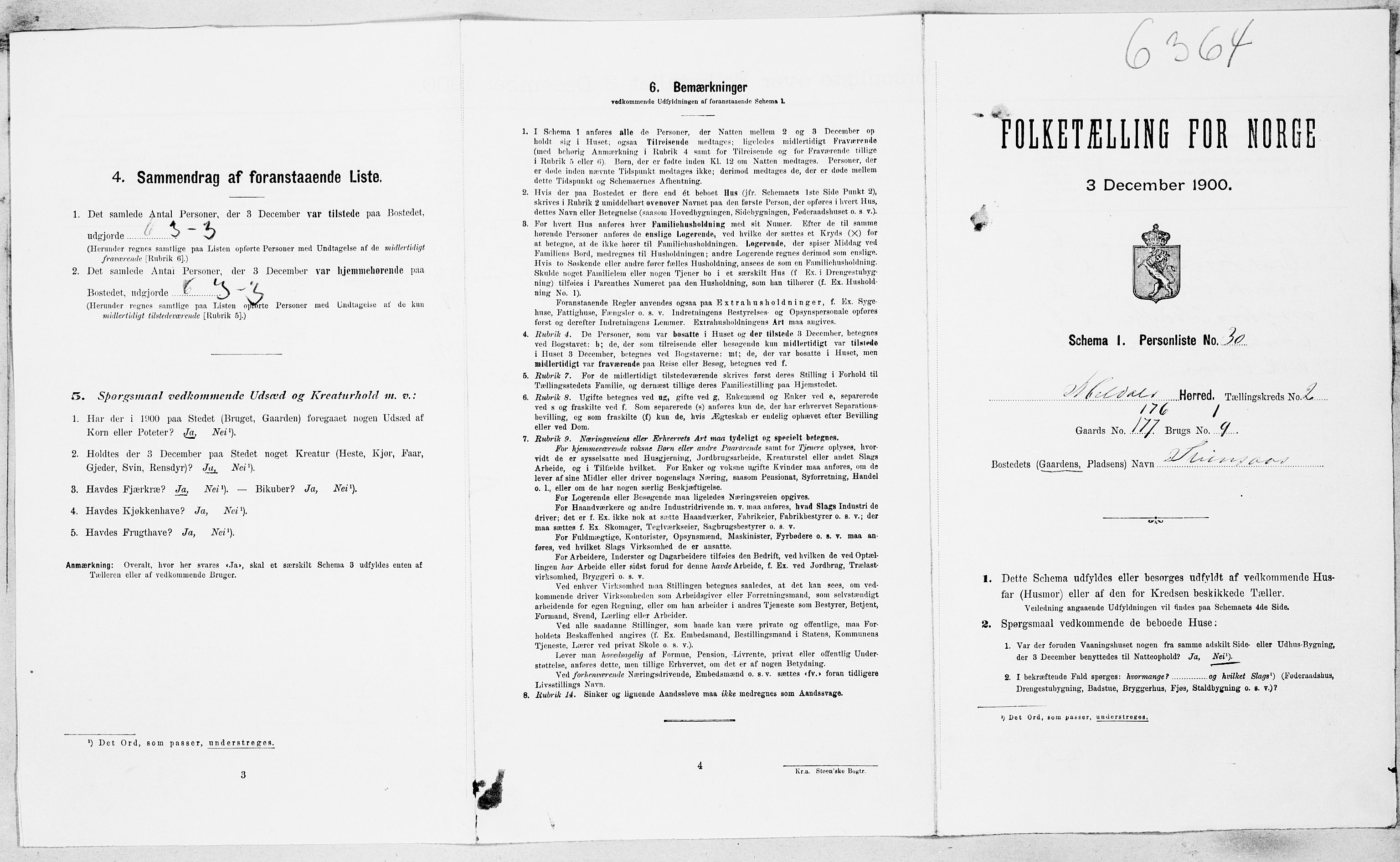 SAT, Folketelling 1900 for 1636 Meldal herred, 1900, s. 219