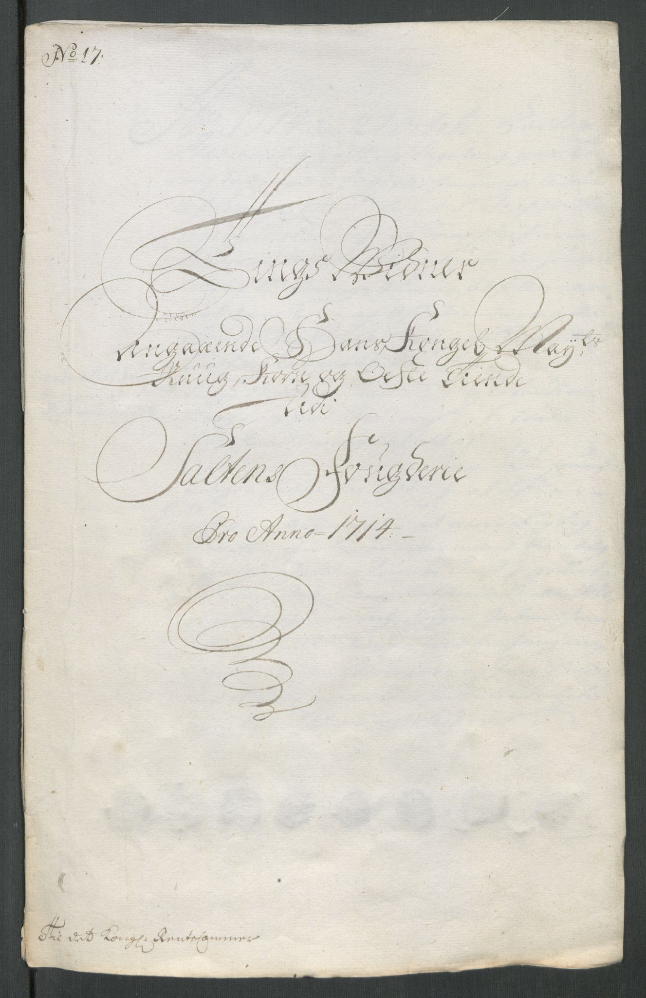 Rentekammeret inntil 1814, Reviderte regnskaper, Fogderegnskap, RA/EA-4092/R66/L4584: Fogderegnskap Salten, 1714, s. 252