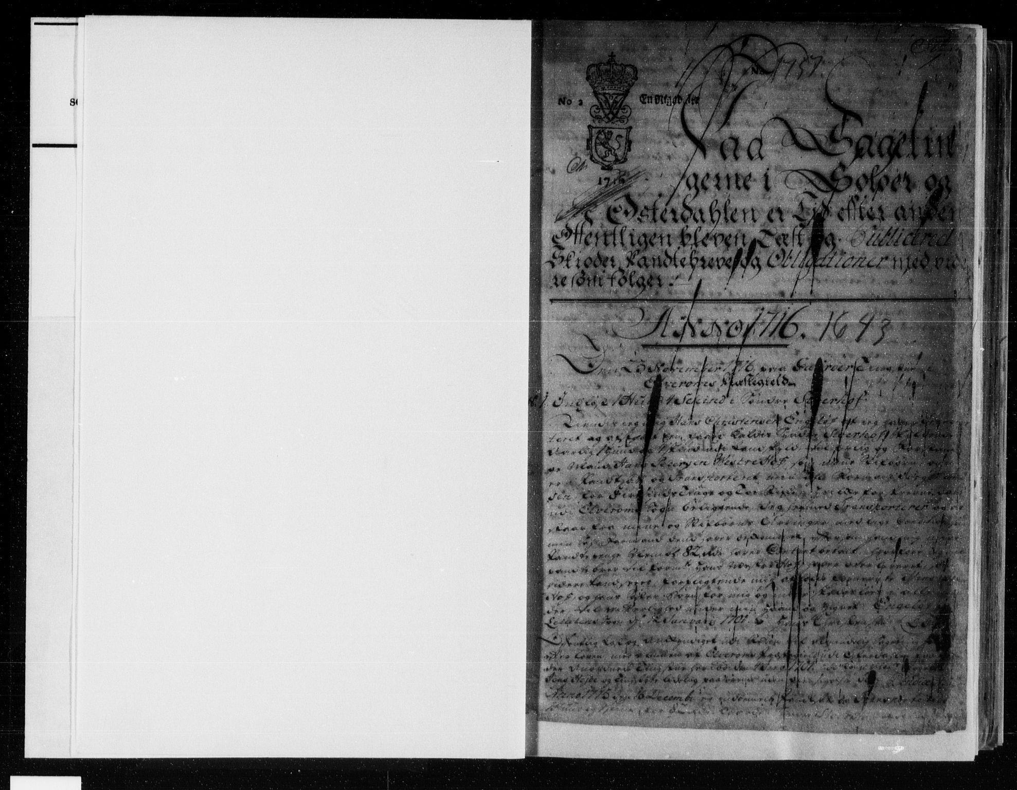 Solør og Østerdalen sorenskriveri, SAH/TING-024/H/Hb/Hba/L0002: Pantebok nr. 2, 1716-1736, s. 1