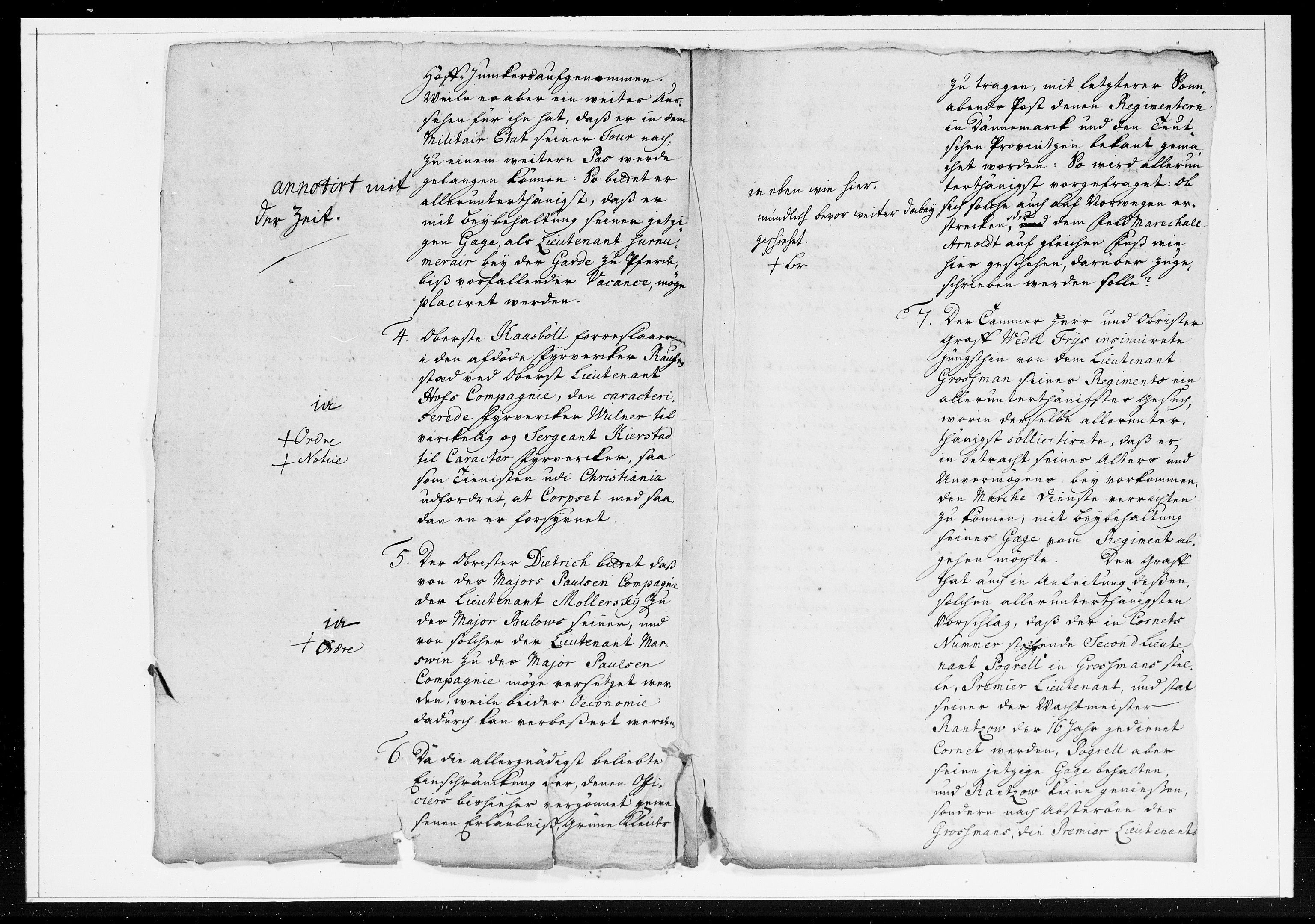 Krigskollegiet, Krigskancelliet, DRA/A-0006/-/1211-1217: Refererede sager, 1749, s. 318