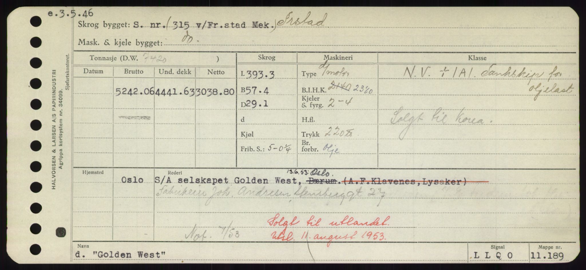 Sjøfartsdirektoratet med forløpere, Skipsmålingen, RA/S-1627/H/Hd/L0013: Fartøy, Gne-Gås, s. 41