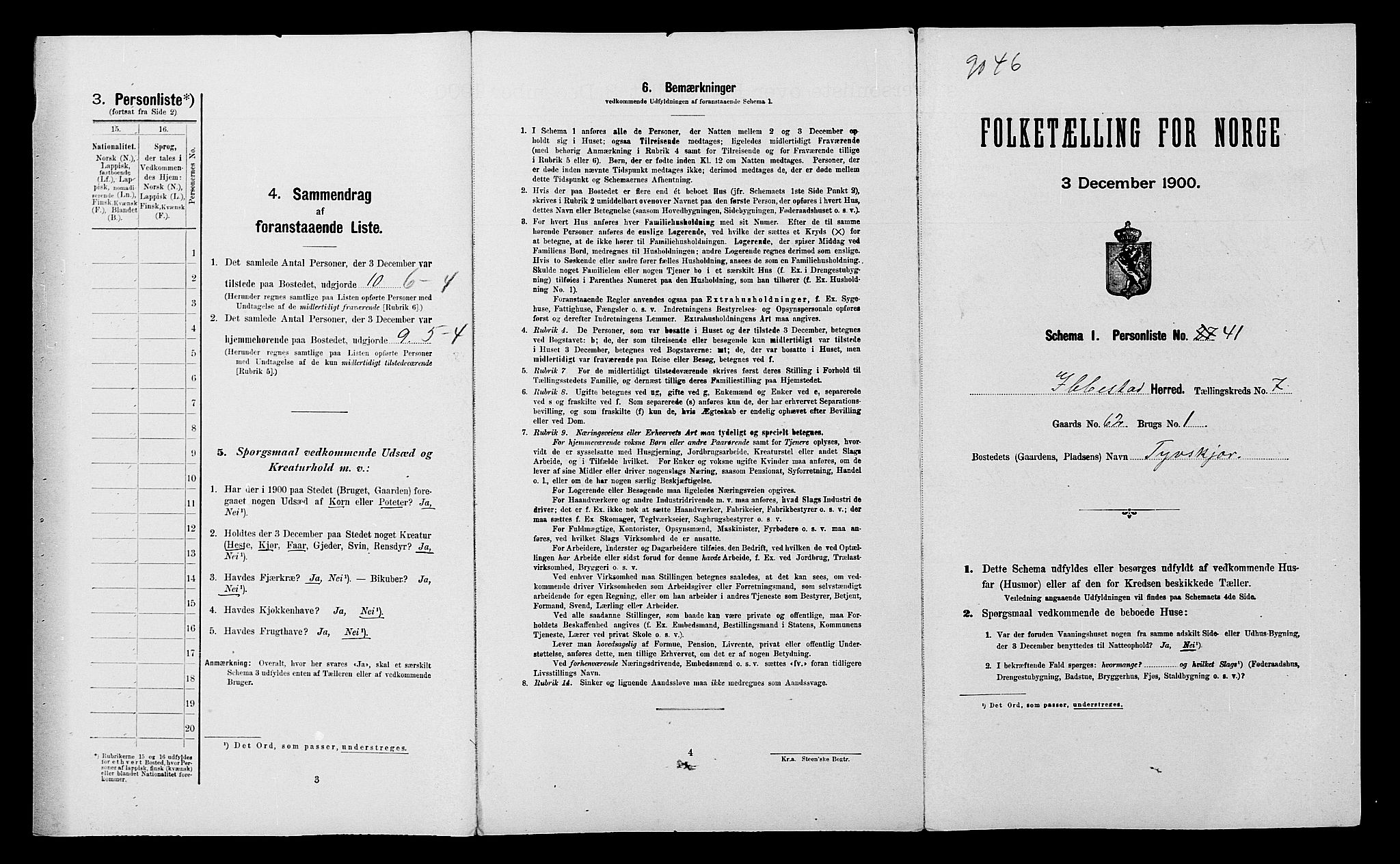 SATØ, Folketelling 1900 for 1917 Ibestad herred, 1900, s. 1064