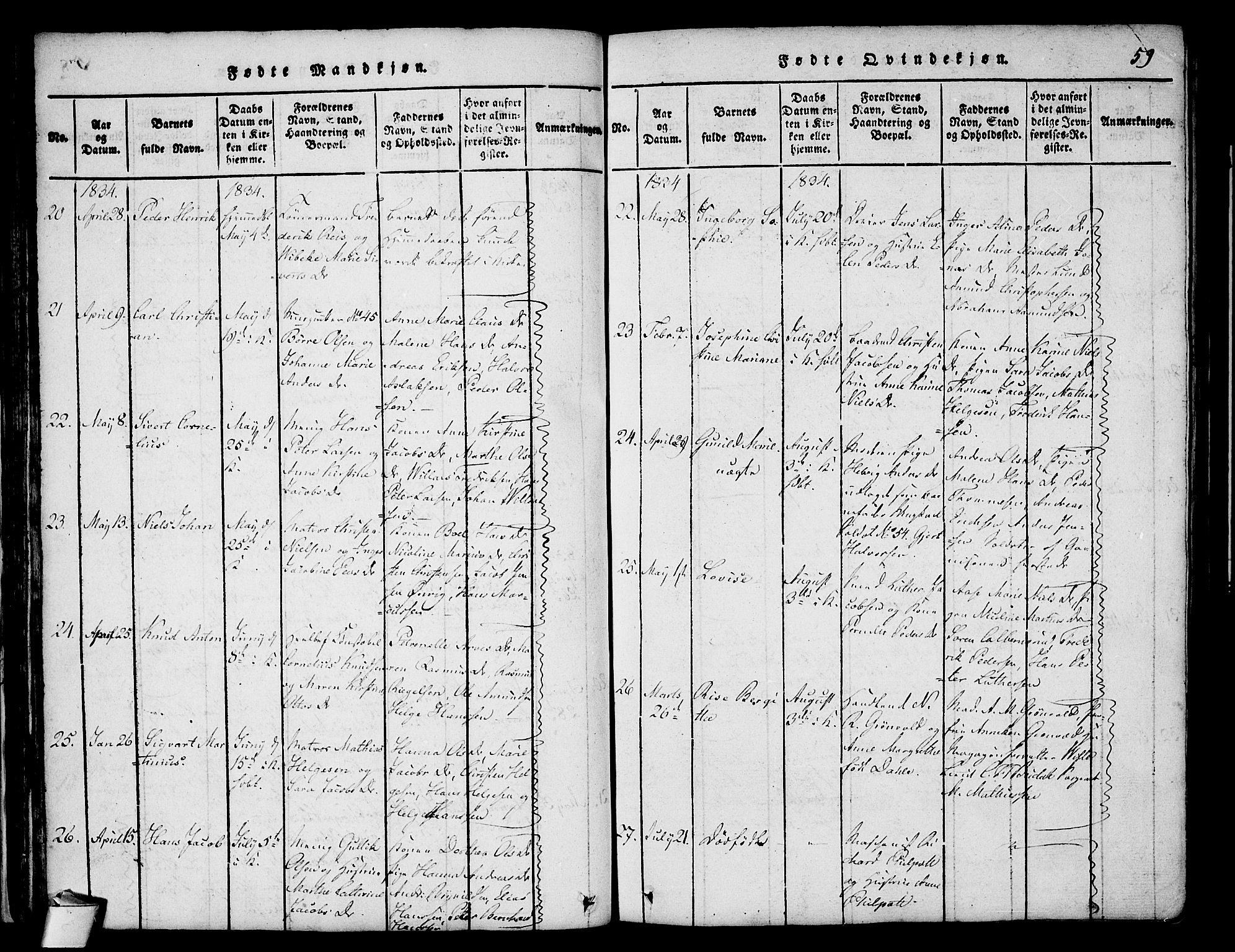 Stavern kirkebøker, AV/SAKO-A-318/F/Fa/L0006: Ministerialbok nr. 6, 1816-1839, s. 59