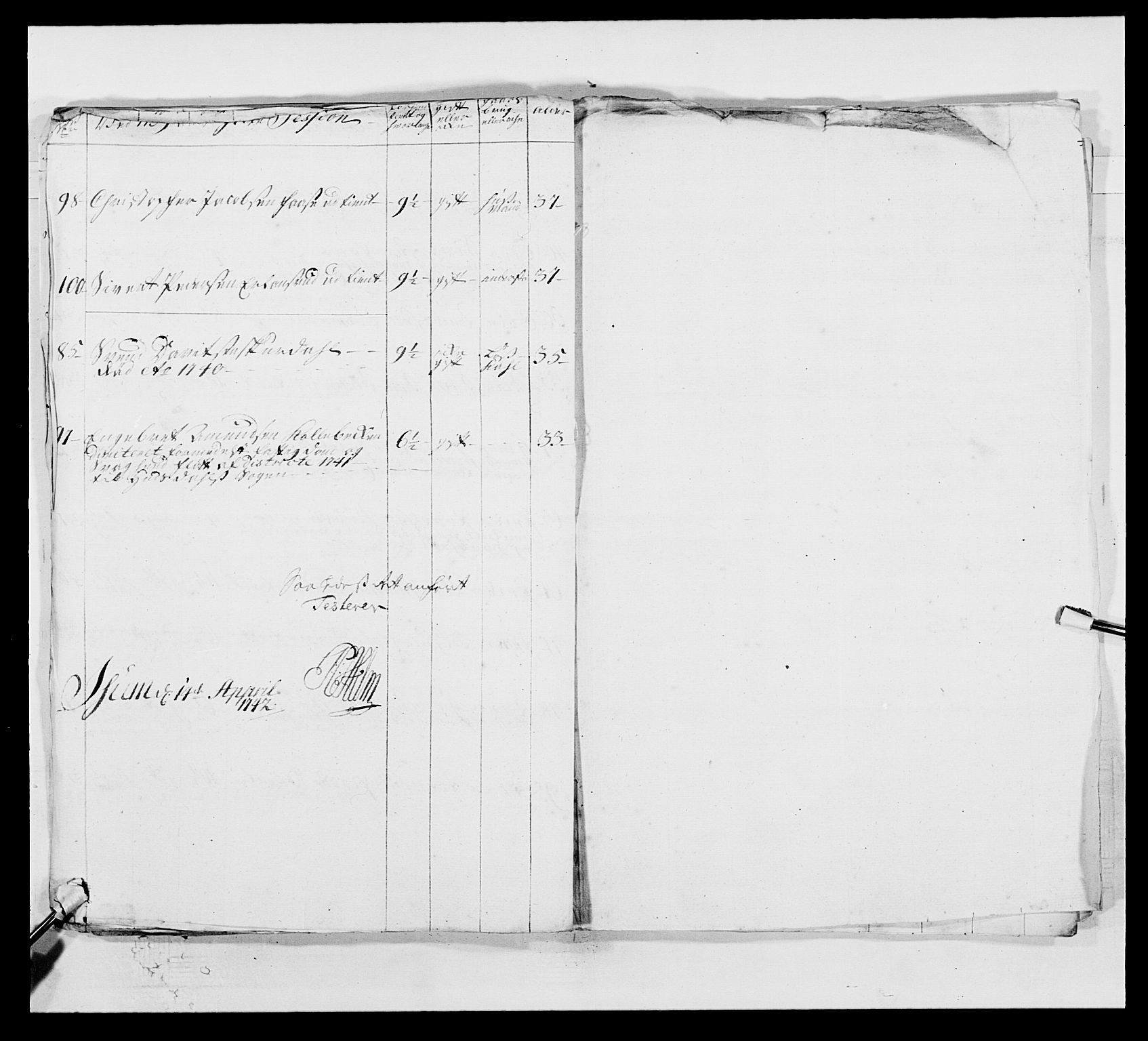 Kommanderende general (KG I) med Det norske krigsdirektorium, AV/RA-EA-5419/E/Ea/L0502: 1. Opplandske regiment, 1720-1743, s. 94