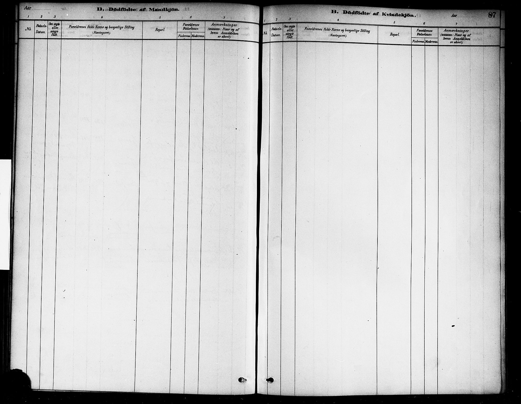 Berg prestekontor Kirkebøker, SAO/A-10902/F/Fa/L0006: Ministerialbok nr. I 6, 1878-1887, s. 87