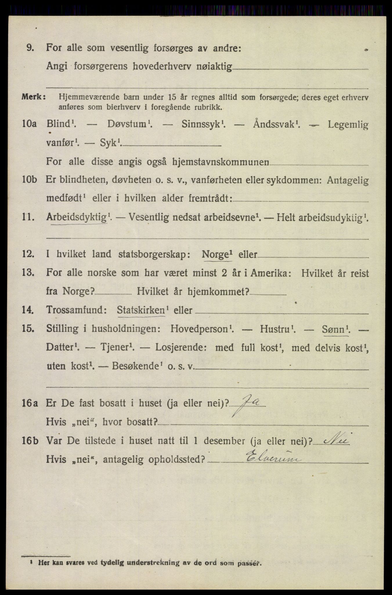 SAH, Folketelling 1920 for 0428 Trysil herred, 1920, s. 14834