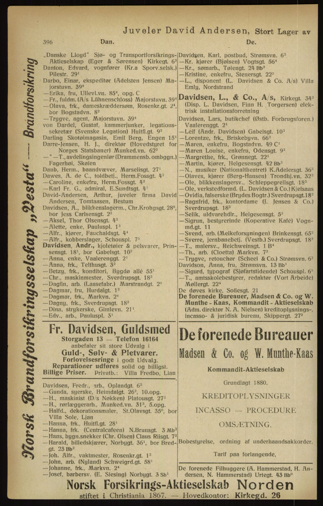 Kristiania/Oslo adressebok, PUBL/-, 1916, s. 396