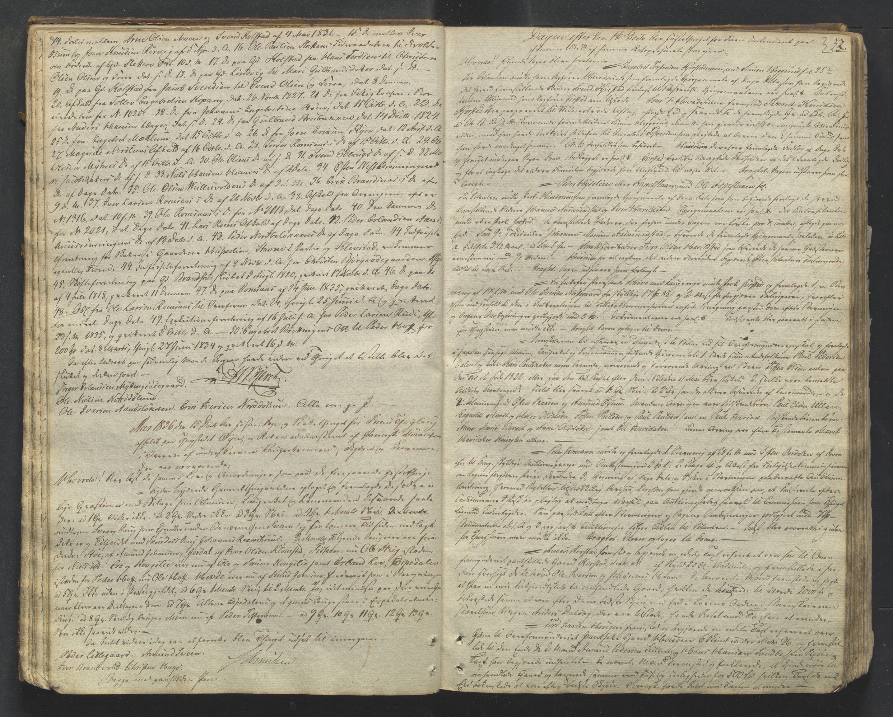 Mellom-Gudbrandsdal sorenskriveri, AV/SAH-TING-038/G/Gb/L0001: Tingbok, 1835-1849, s. 32b-33a