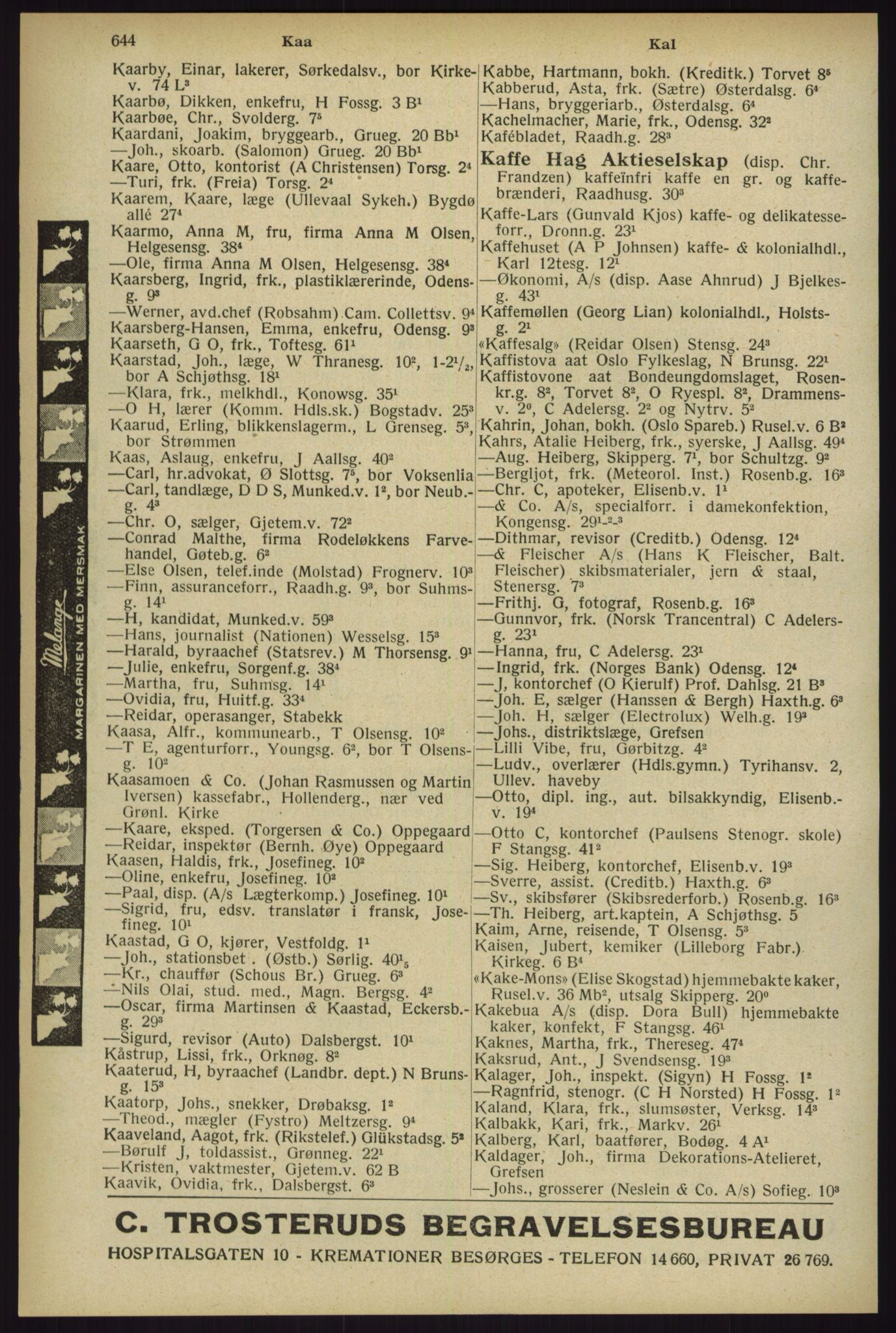 Kristiania/Oslo adressebok, PUBL/-, 1929, s. 644