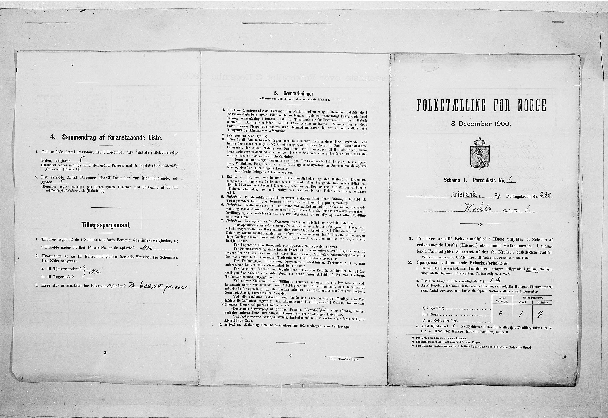 SAO, Folketelling 1900 for 0301 Kristiania kjøpstad, 1900, s. 109837