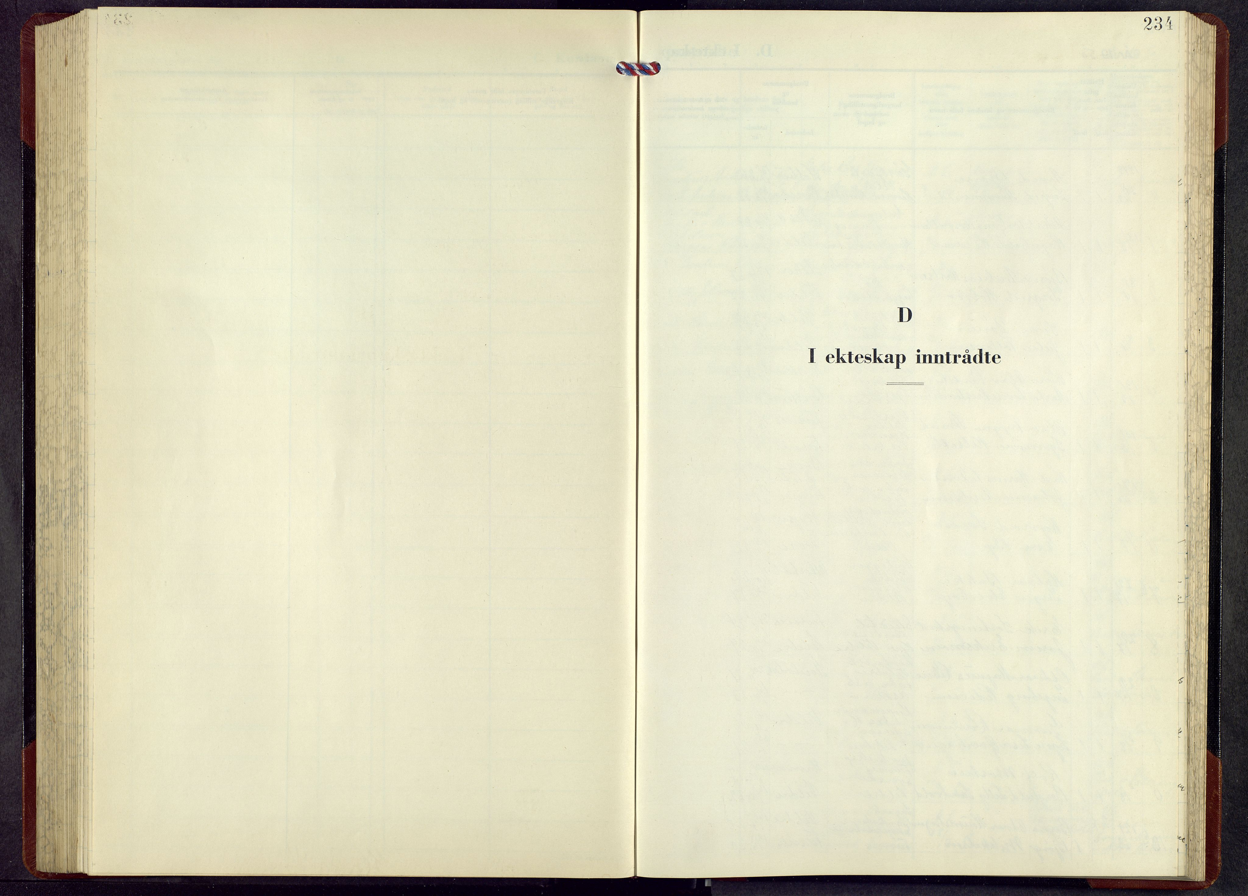 Veldre prestekontor, AV/SAH-PREST-018/L/La/L0003: Klokkerbok nr. 3, 1950-1967, s. 234