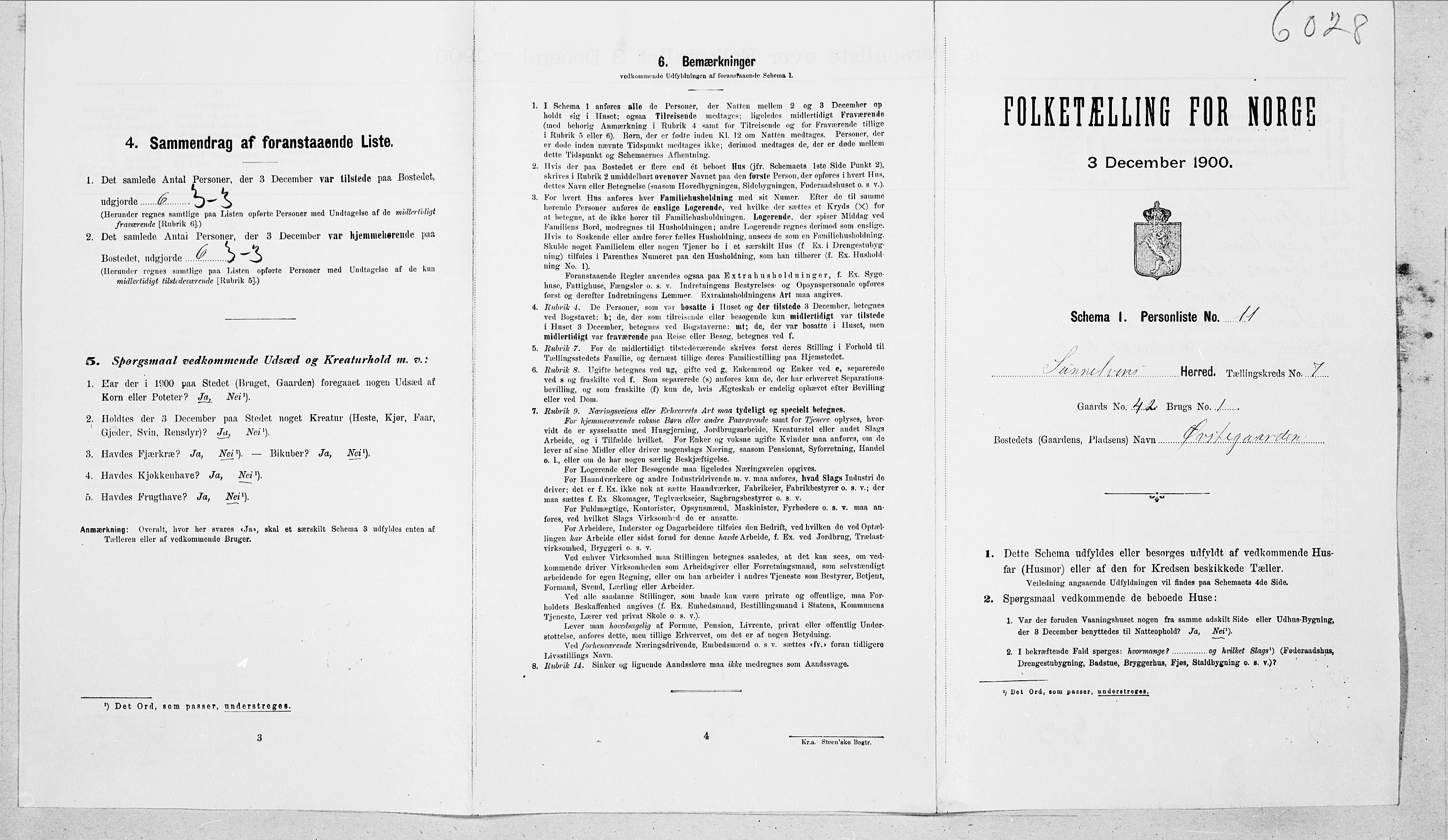 SAT, Folketelling 1900 for 1523 Sunnylven herred, 1900, s. 429