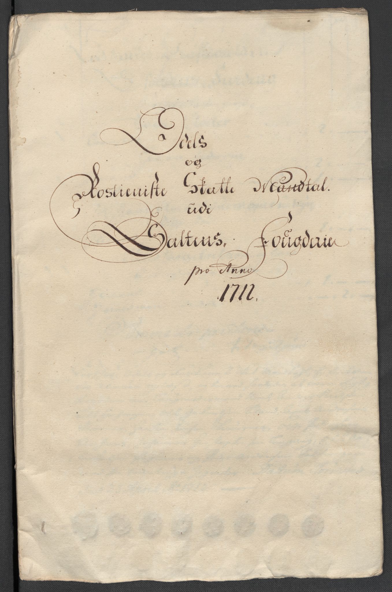 Rentekammeret inntil 1814, Reviderte regnskaper, Fogderegnskap, AV/RA-EA-4092/R66/L4582: Fogderegnskap Salten, 1711-1712, s. 343