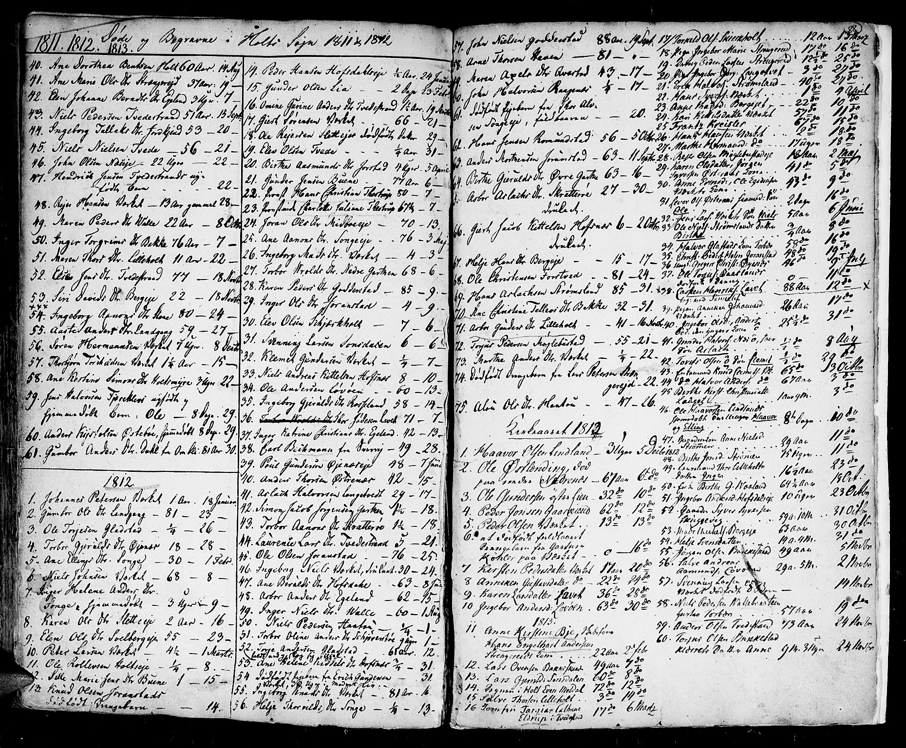 Holt sokneprestkontor, AV/SAK-1111-0021/F/Fa/L0004: Ministerialbok nr. A 4, 1799-1813, s. 88