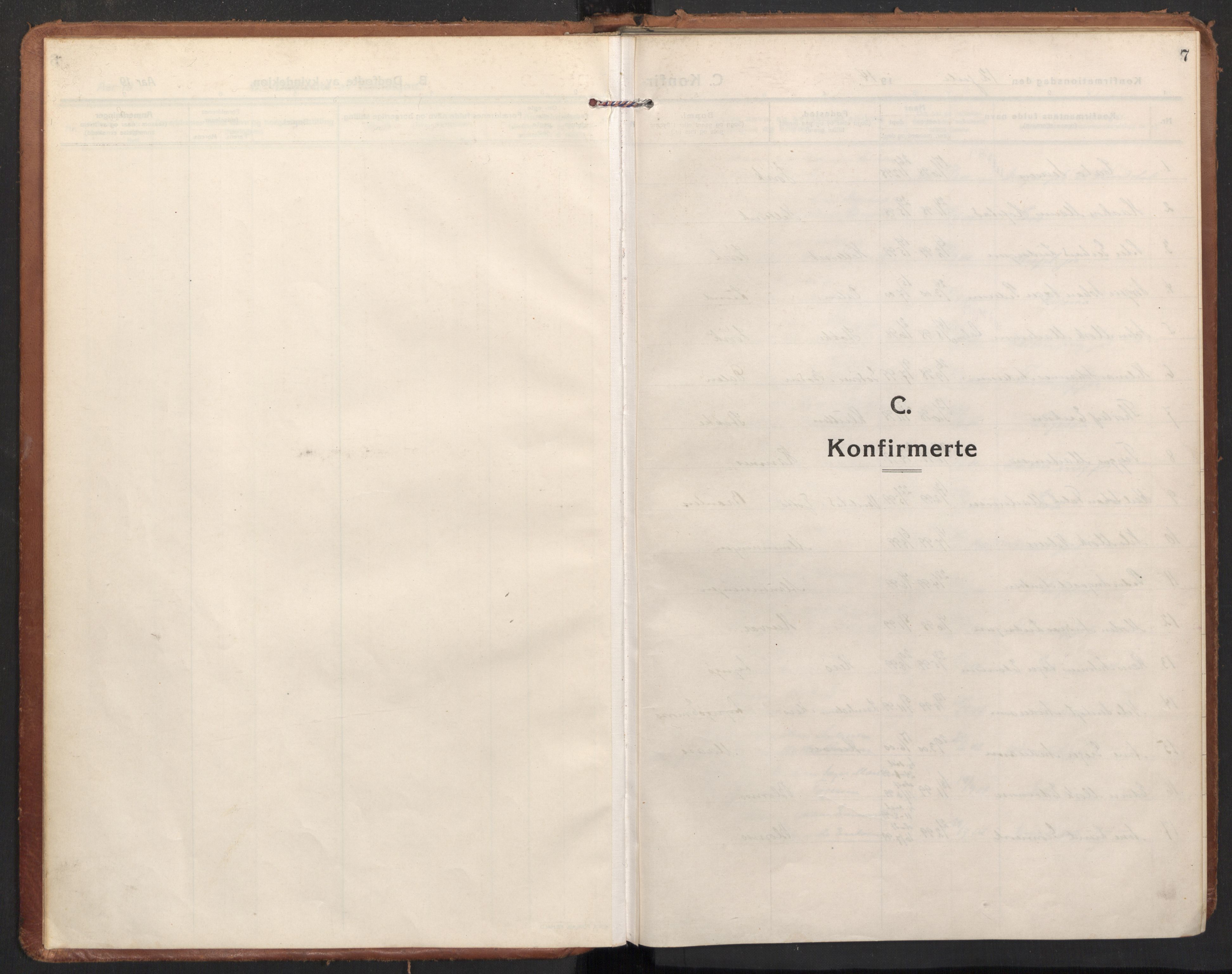 Ministerialprotokoller, klokkerbøker og fødselsregistre - Nordland, AV/SAT-A-1459/830/L0456: Ministerialbok nr. 830A20, 1914-1937, s. 7