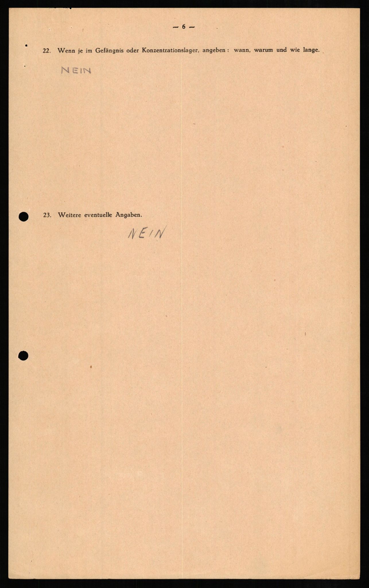 Forsvaret, Forsvarets overkommando II, AV/RA-RAFA-3915/D/Db/L0009: CI Questionaires. Tyske okkupasjonsstyrker i Norge. Tyskere., 1945-1946, s. 345