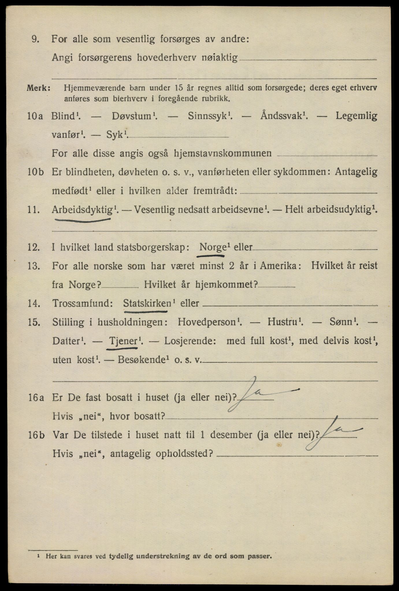 SAO, Folketelling 1920 for 0301 Kristiania kjøpstad, 1920, s. 136688