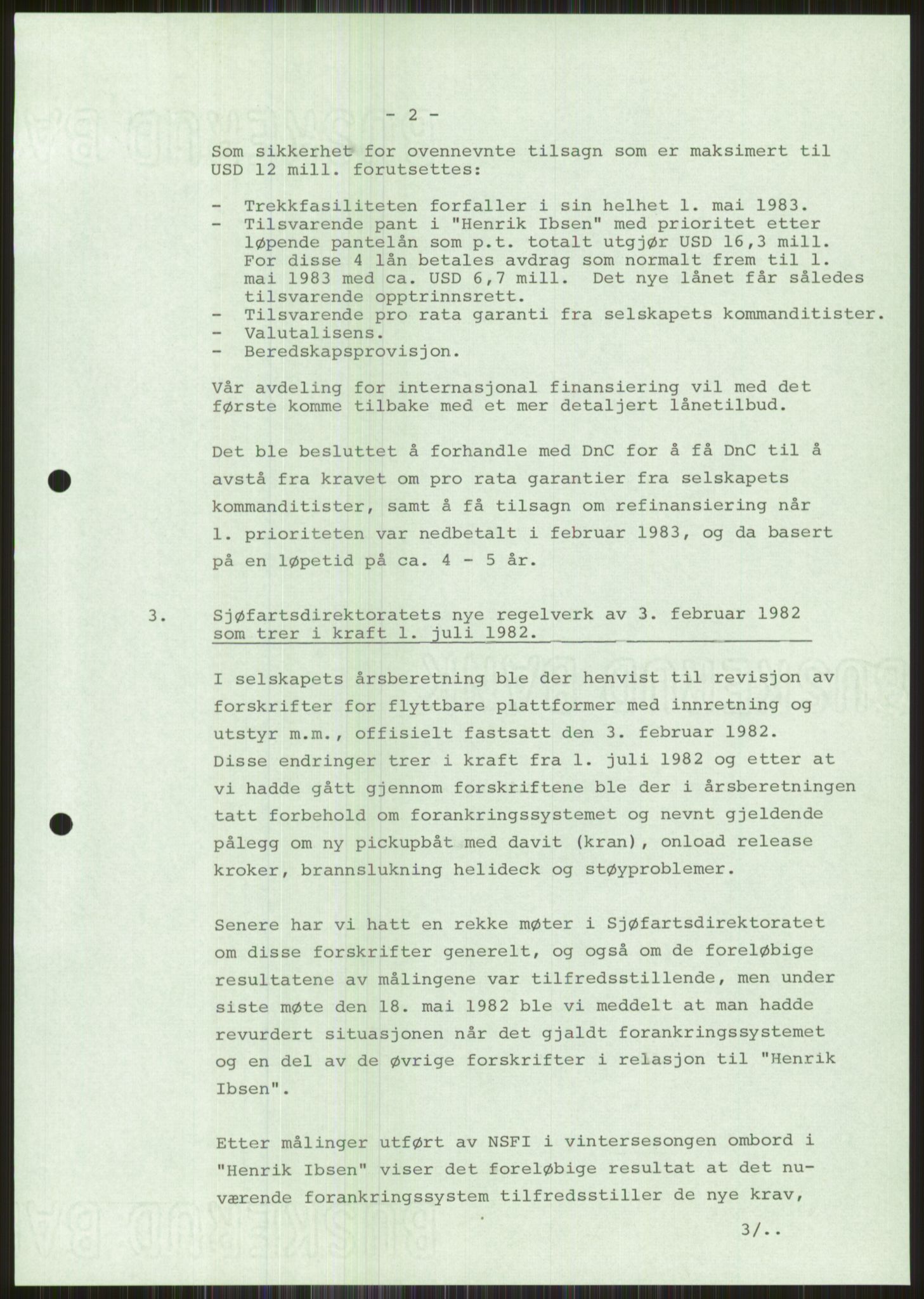 Pa 1503 - Stavanger Drilling AS, SAST/A-101906/D/L0001: Korrespondanse og saksdokumenter, 1973-1982, s. 3