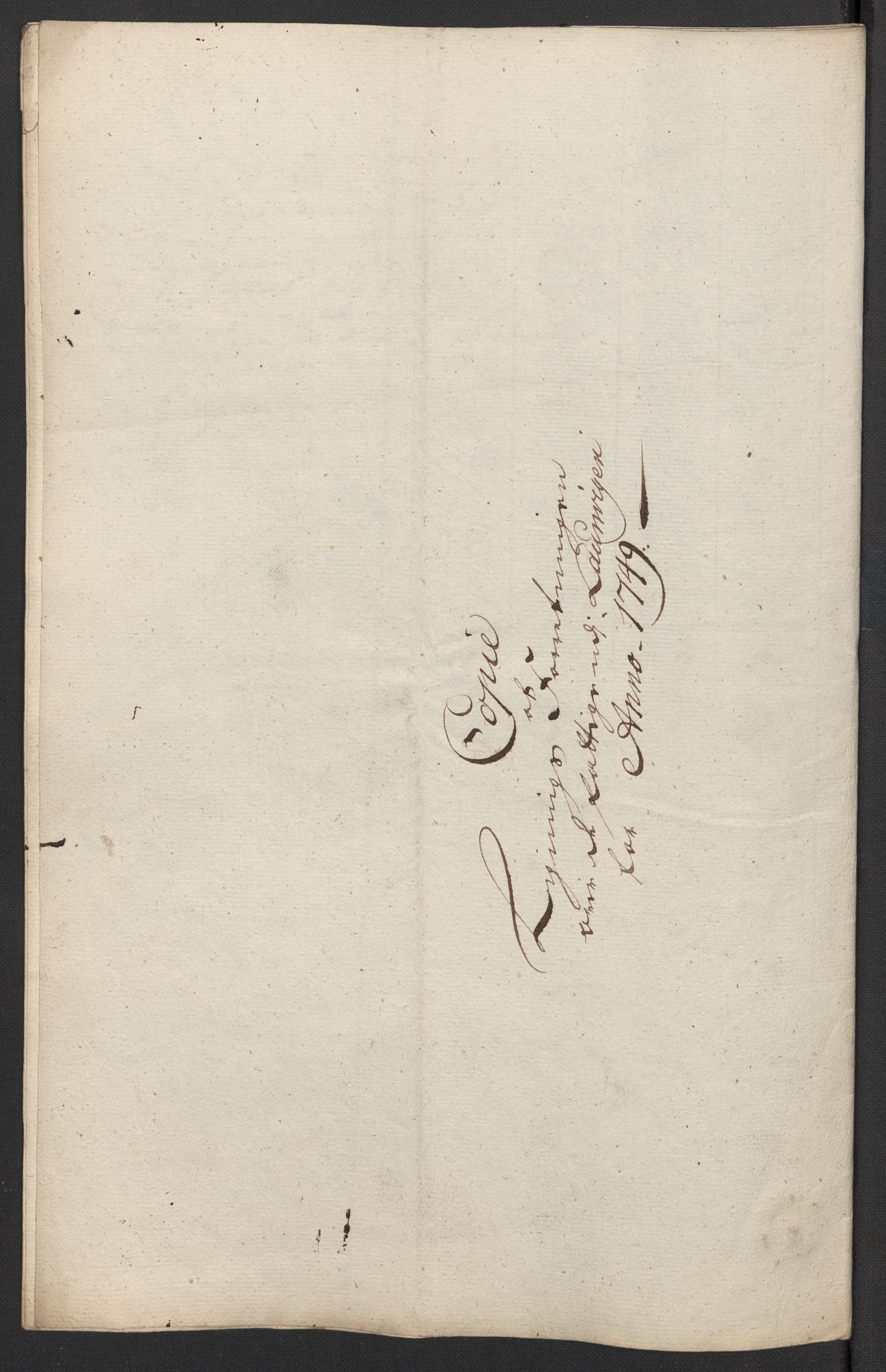Kristiania tukthus, AV/SAO-A-10644/A/Ad/Adb/L0011: Innkomne skriv, rapporter og regnskap, 1742-1783, s. 135