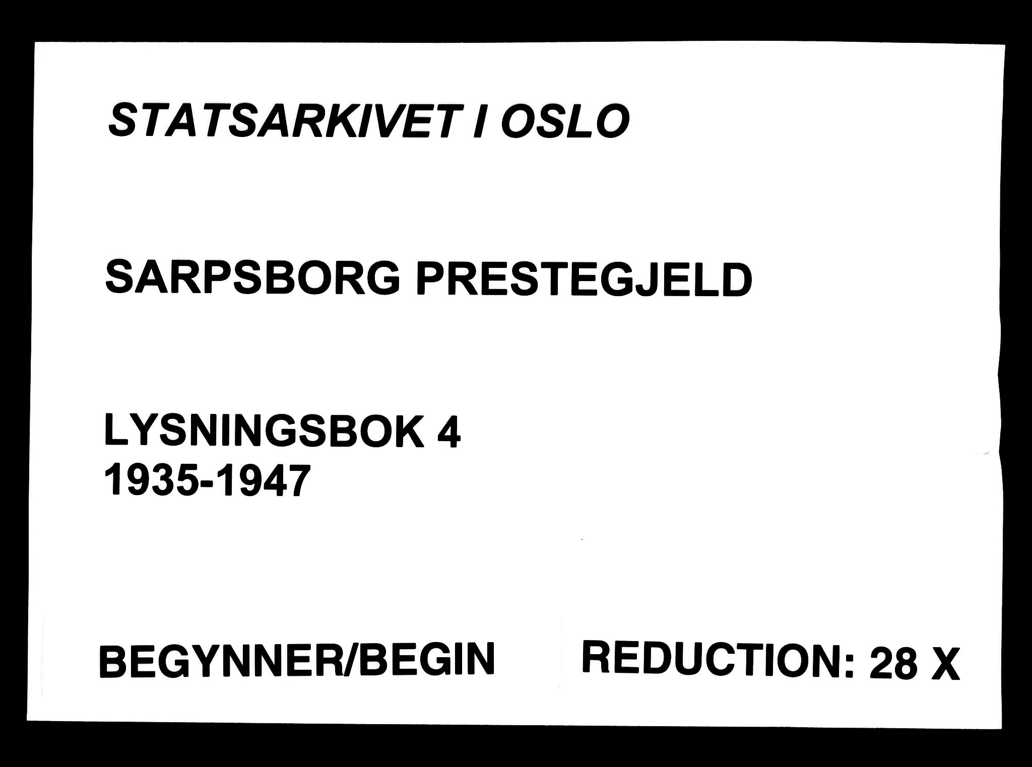 Sarpsborg prestekontor Kirkebøker, SAO/A-2006/H/Ha/L0004: Lysningsprotokoll nr. 4, 1935-1947