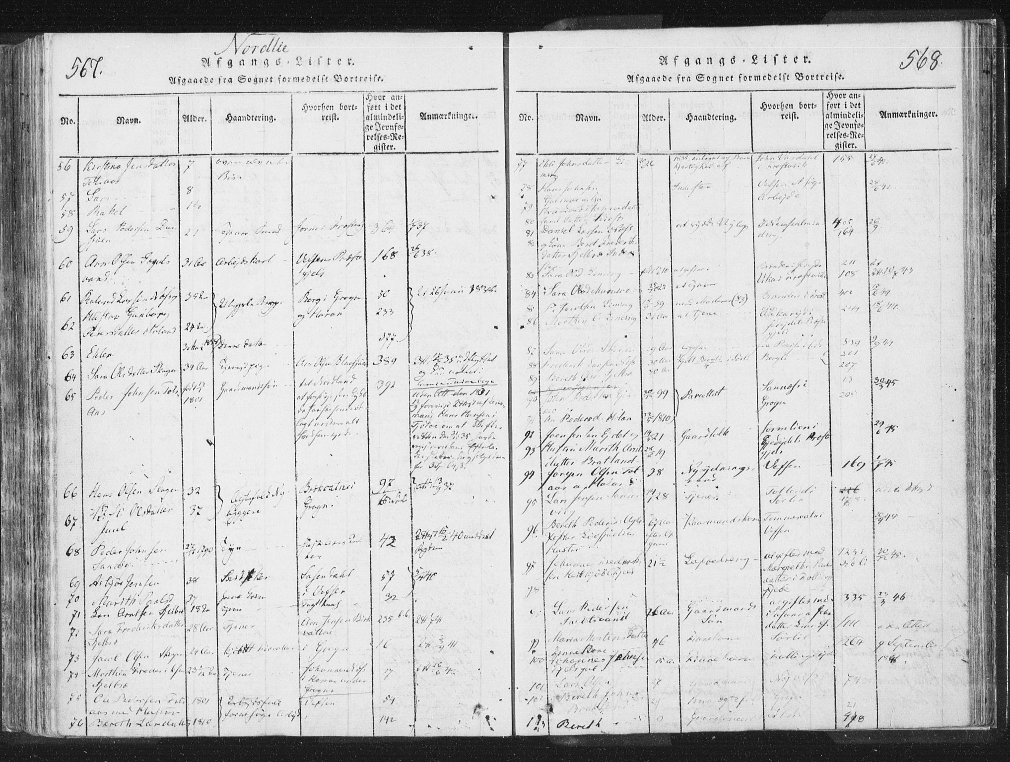 Ministerialprotokoller, klokkerbøker og fødselsregistre - Nord-Trøndelag, SAT/A-1458/755/L0491: Ministerialbok nr. 755A01 /1, 1817-1864, s. 567-568