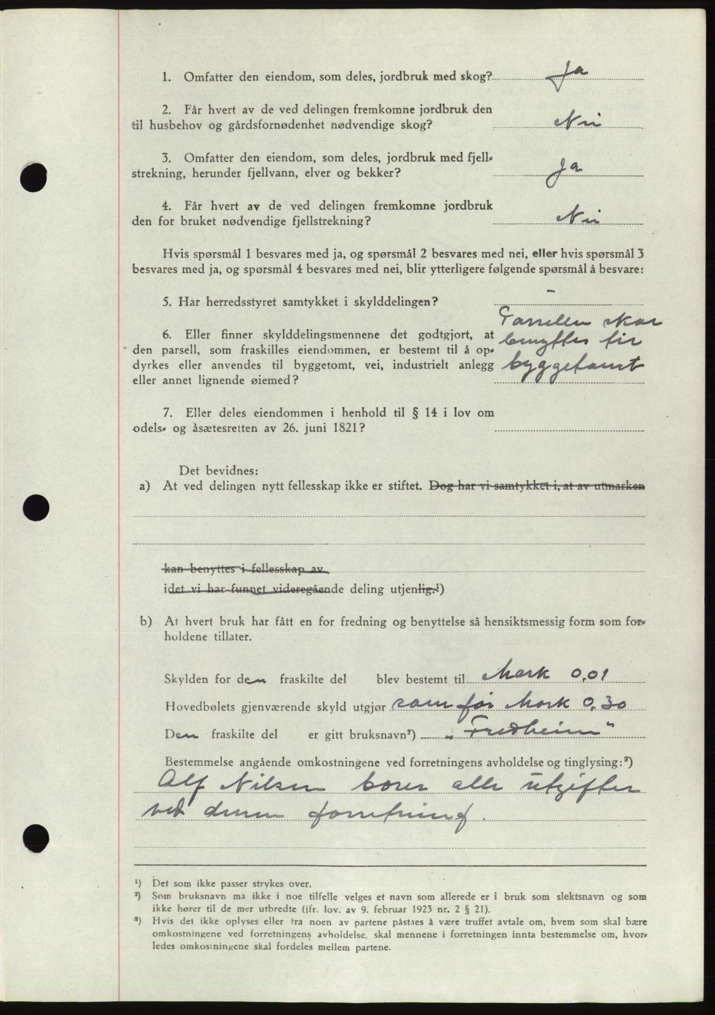 Søre Sunnmøre sorenskriveri, AV/SAT-A-4122/1/2/2C/L0076: Pantebok nr. 2A, 1943-1944, Dagboknr: 989/1944