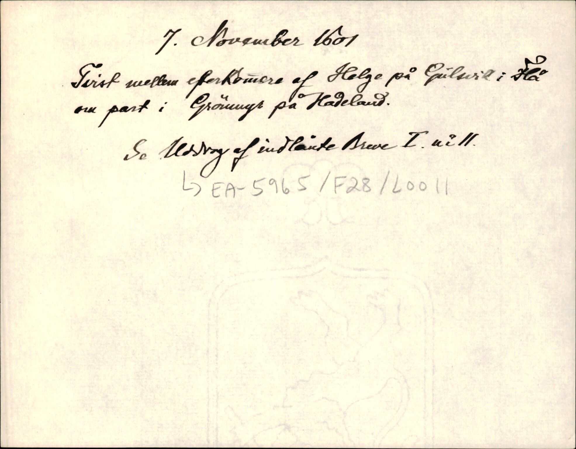 Riksarkivets diplomsamling, AV/RA-EA-5965/F35/F35d/L0002: Innlånte diplomer, seddelregister, 1592-1620, s. 331