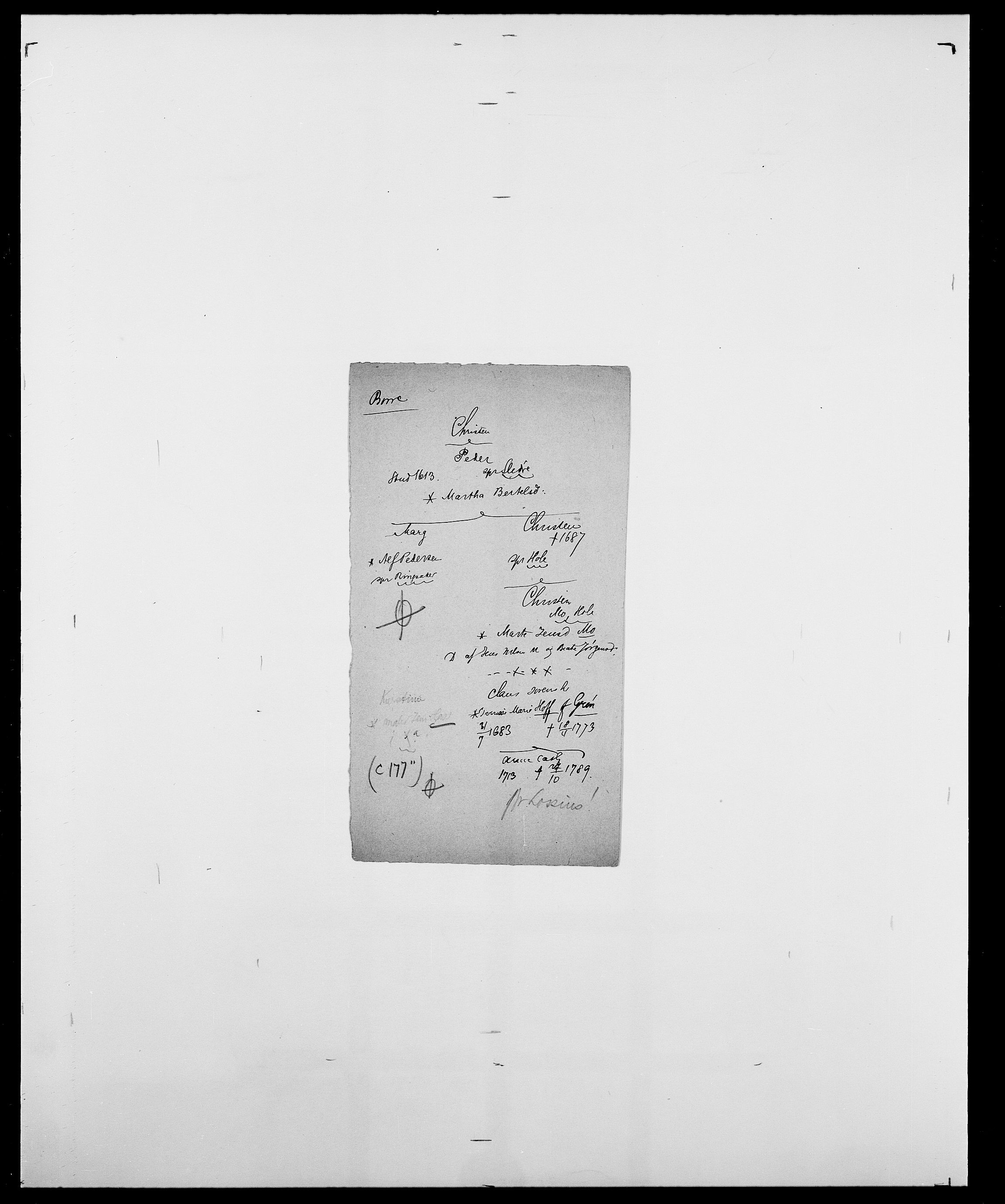 Delgobe, Charles Antoine - samling, AV/SAO-PAO-0038/D/Da/L0005: Boalth - Brahm, s. 302