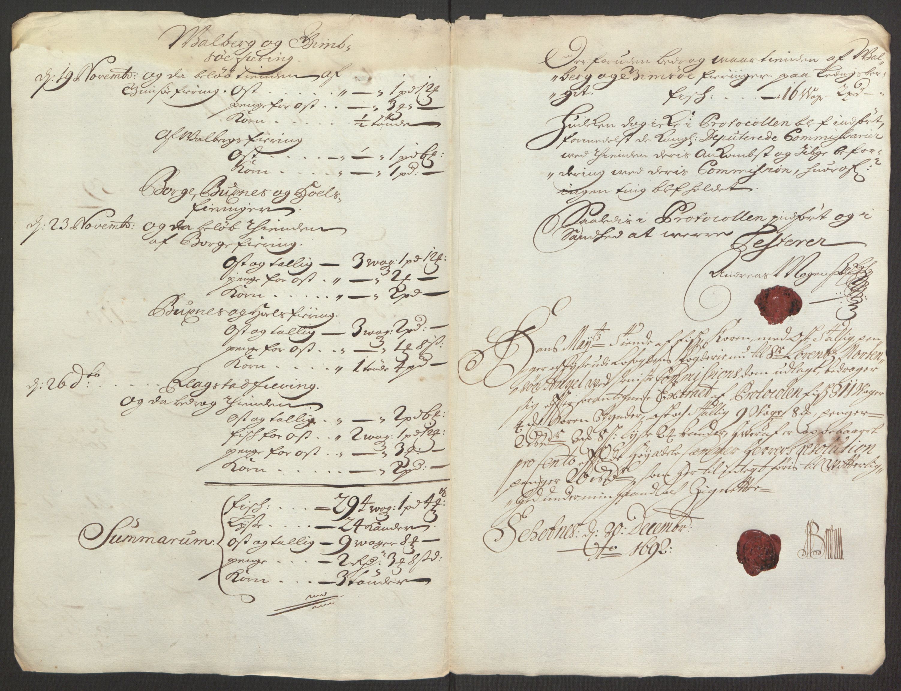 Rentekammeret inntil 1814, Reviderte regnskaper, Fogderegnskap, RA/EA-4092/R67/L4675: Fogderegnskap Vesterålen, Andenes og Lofoten, 1691-1693, s. 200