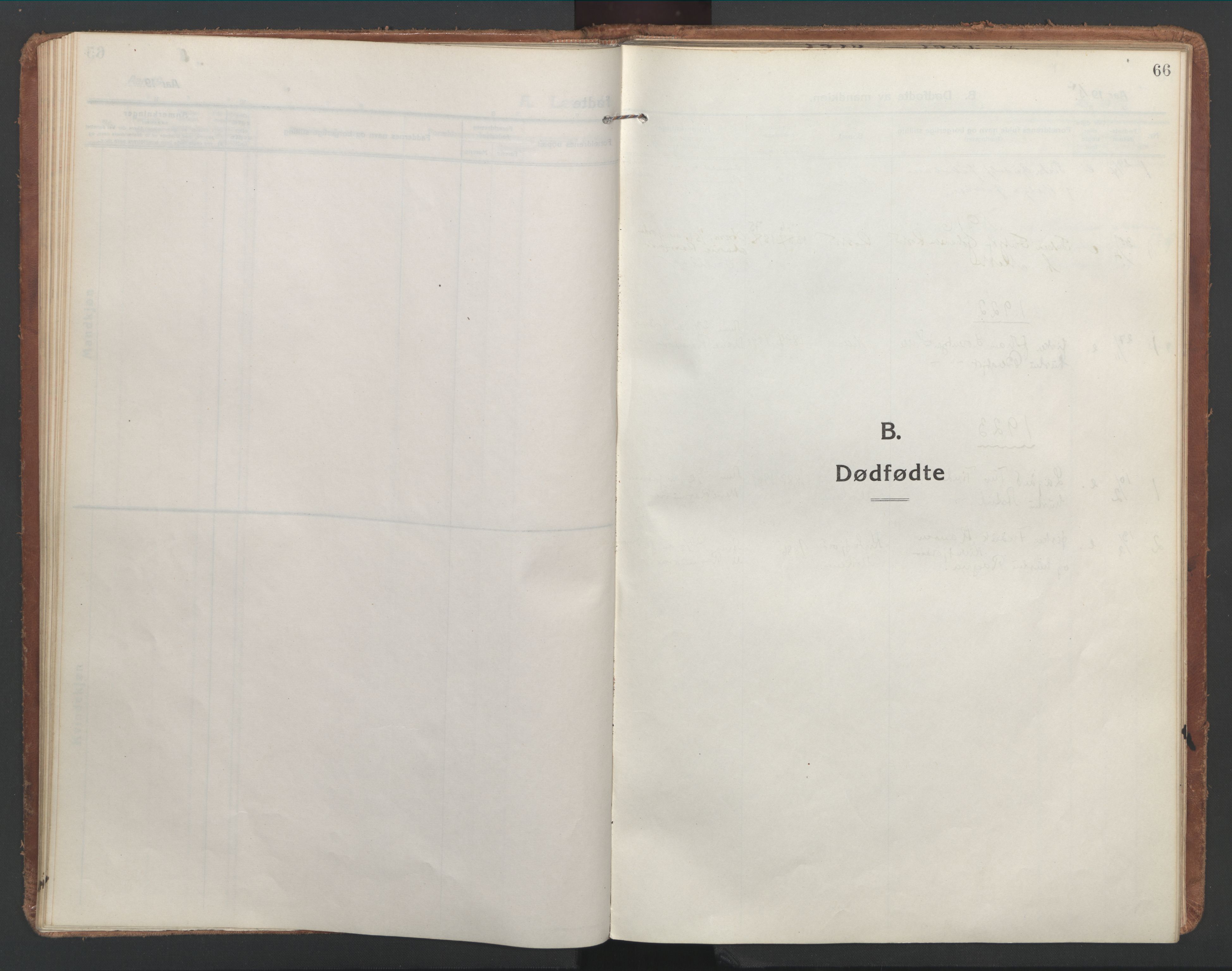 Ministerialprotokoller, klokkerbøker og fødselsregistre - Nordland, SAT/A-1459/886/L1222: Ministerialbok nr. 886A04, 1914-1926, s. 66