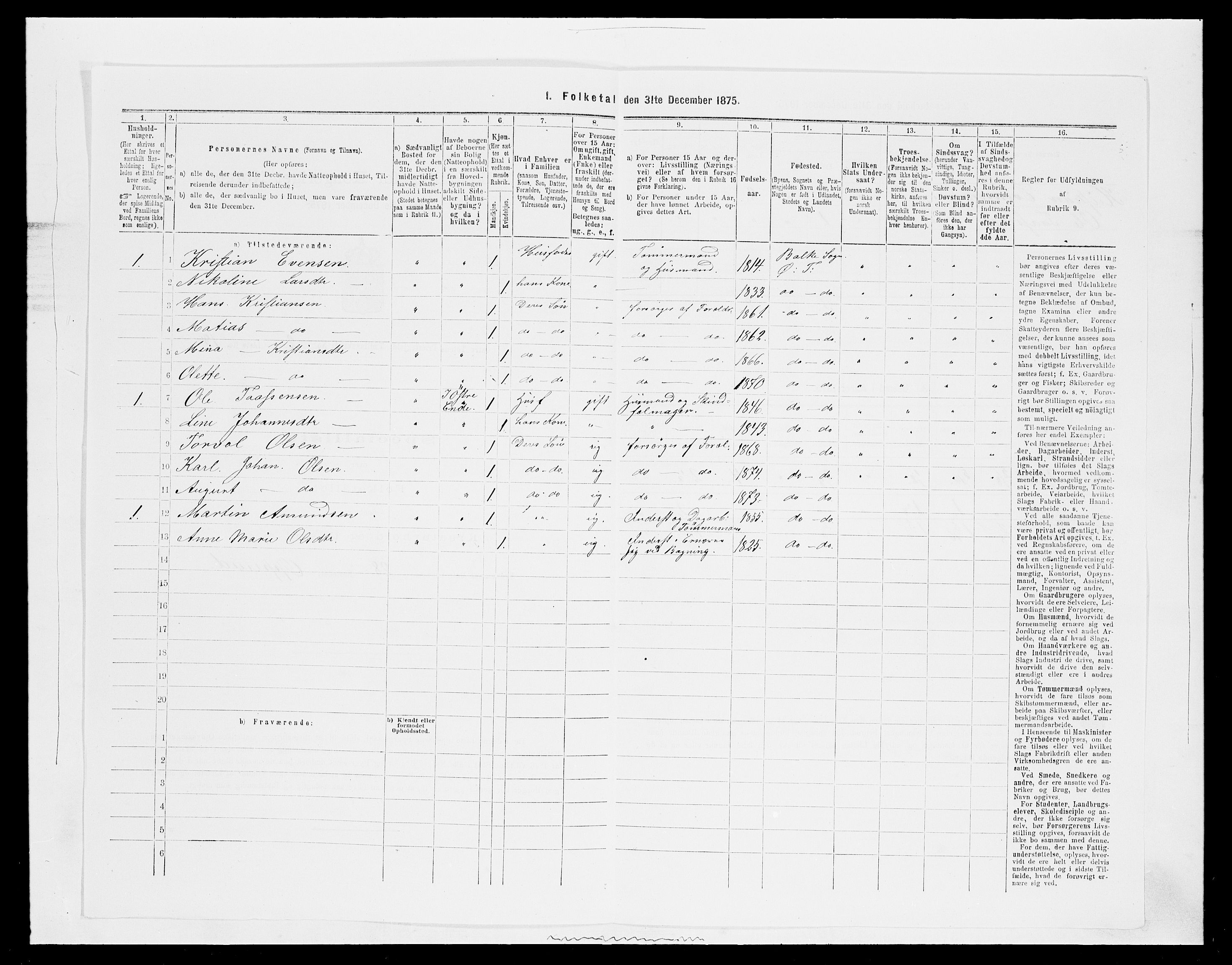 SAH, Folketelling 1875 for 0528P Østre Toten prestegjeld, 1875, s. 373