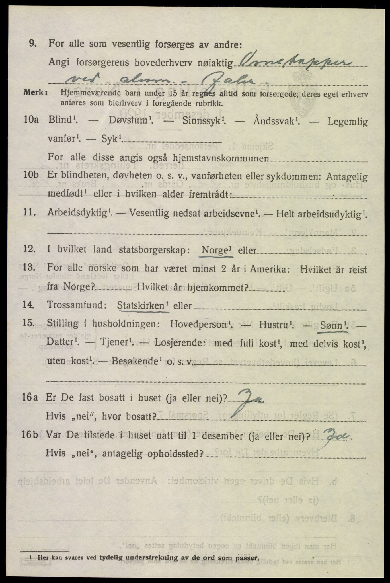 SAK, Folketelling 1920 for 1014 Vennesla herred, 1920, s. 1887