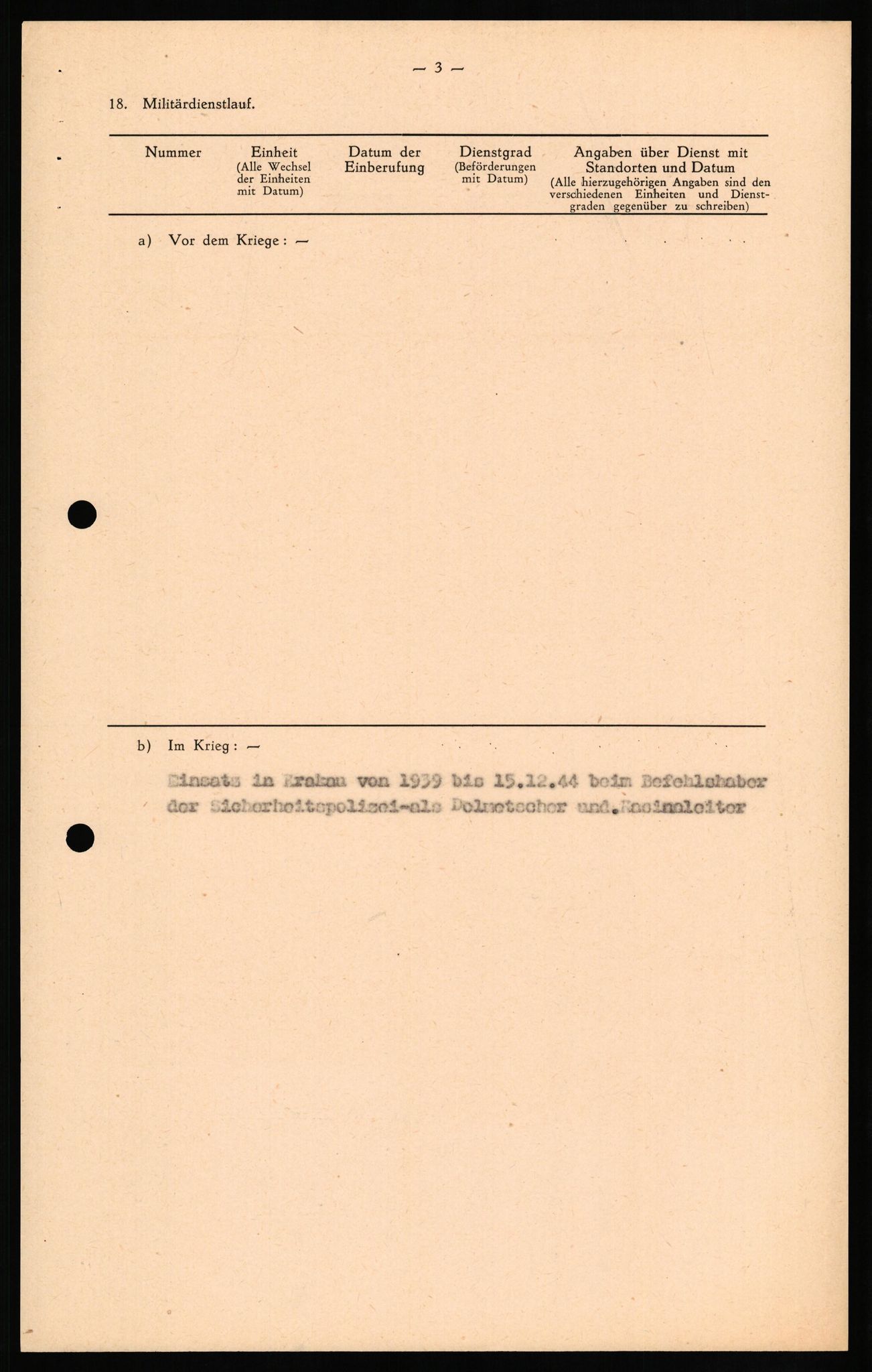 Forsvaret, Forsvarets overkommando II, AV/RA-RAFA-3915/D/Db/L0019: CI Questionaires. Tyske okkupasjonsstyrker i Norge. Tyskere., 1945-1946, s. 325