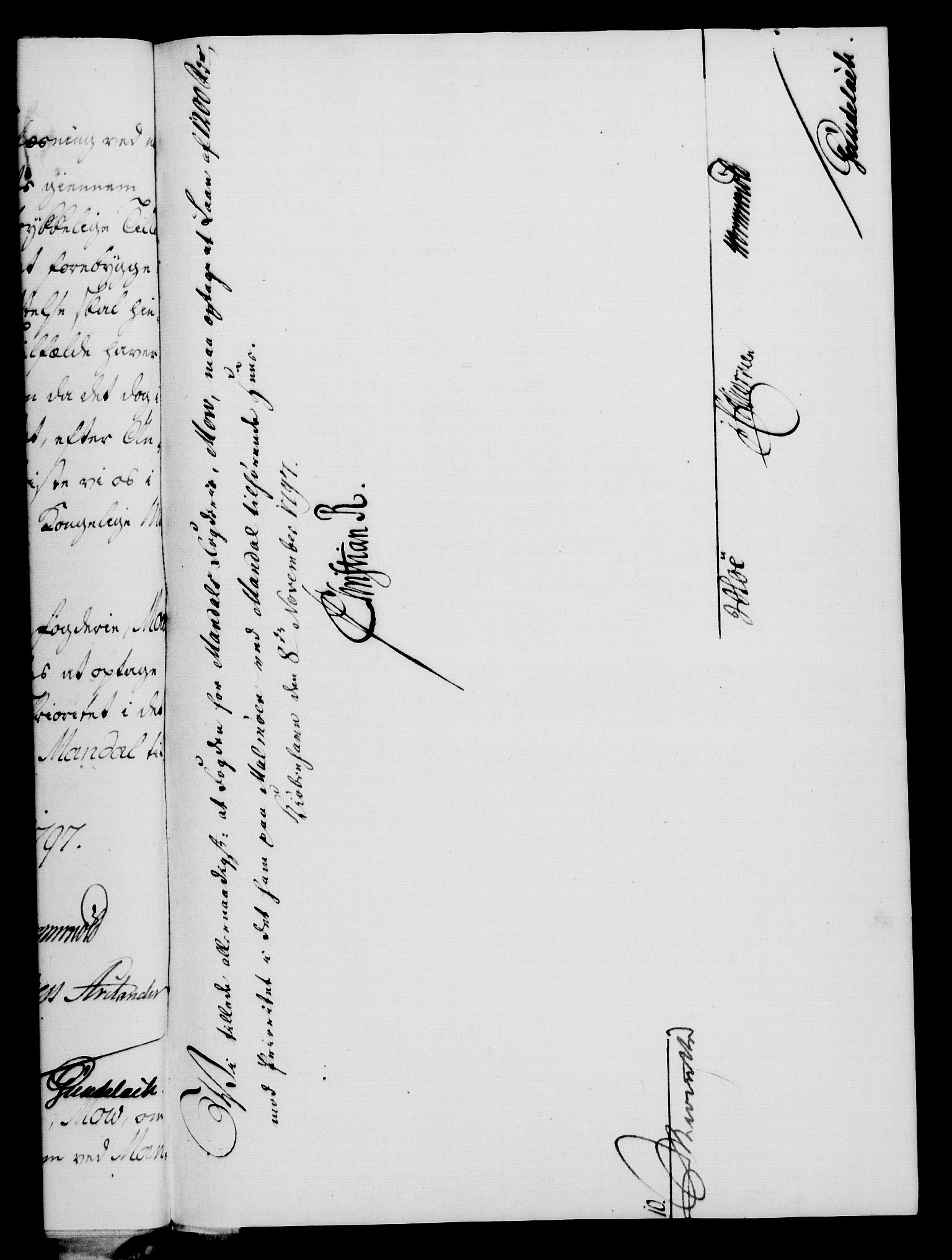 Rentekammeret, Kammerkanselliet, RA/EA-3111/G/Gf/Gfa/L0079: Norsk relasjons- og resolusjonsprotokoll (merket RK 52.79), 1797, s. 444