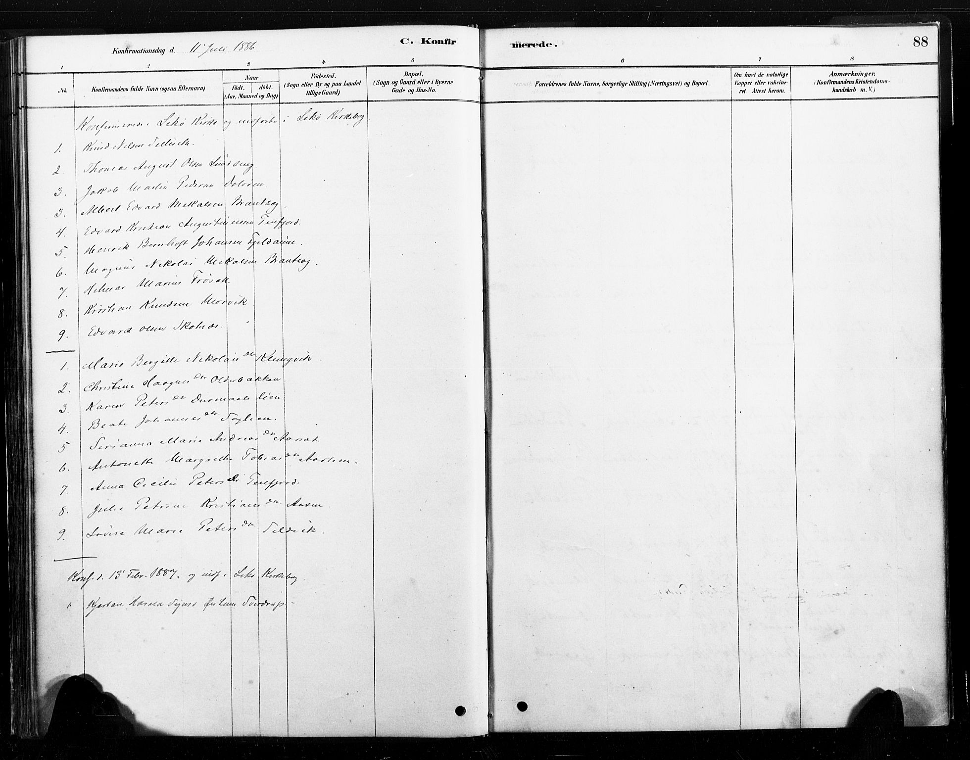 Ministerialprotokoller, klokkerbøker og fødselsregistre - Nord-Trøndelag, SAT/A-1458/789/L0705: Ministerialbok nr. 789A01, 1878-1910, s. 88