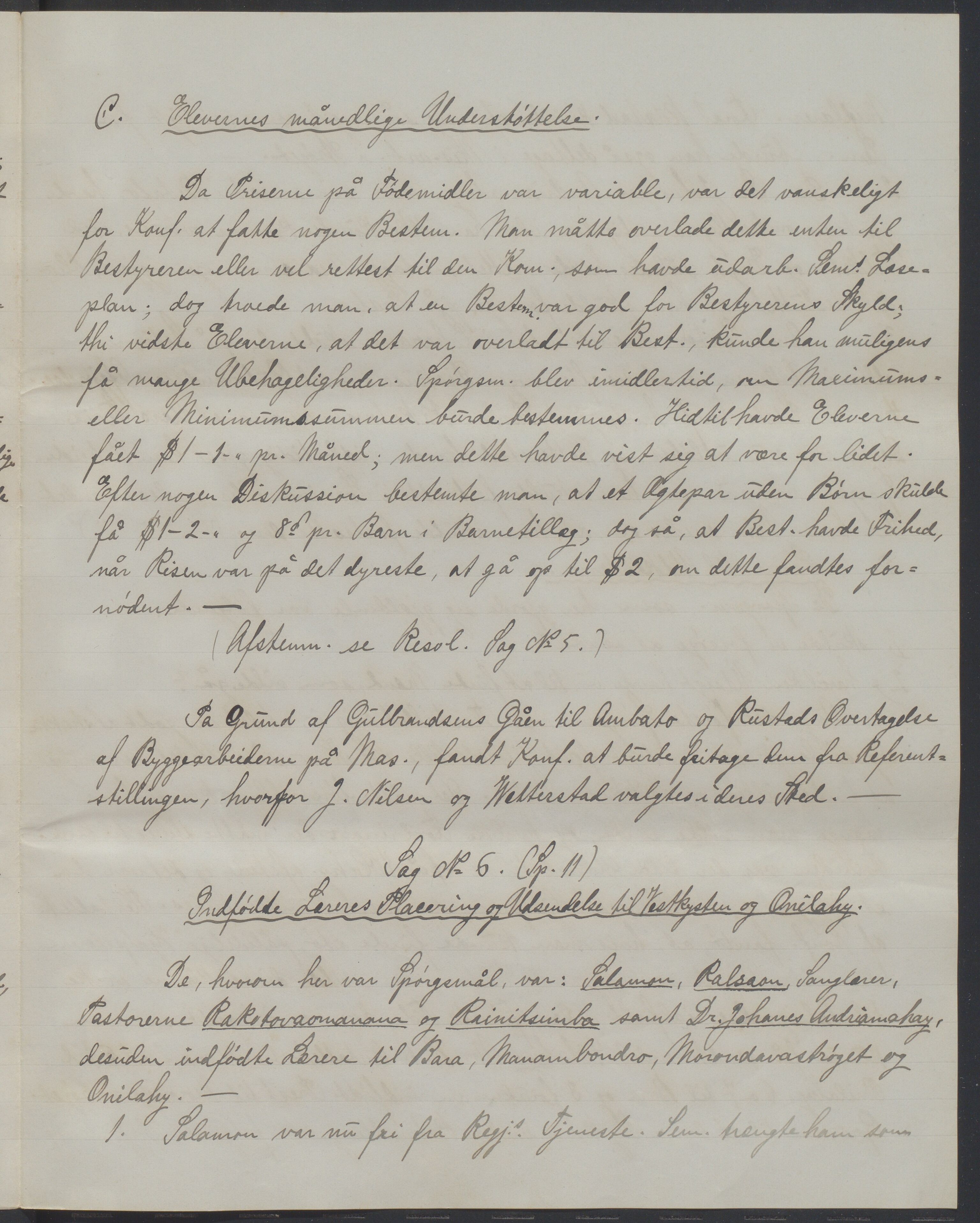 Det Norske Misjonsselskap - hovedadministrasjonen, VID/MA-A-1045/D/Da/Daa/L0038/0001: Konferansereferat og årsberetninger / Konferansereferat fra Madagaskar Innland., 1890