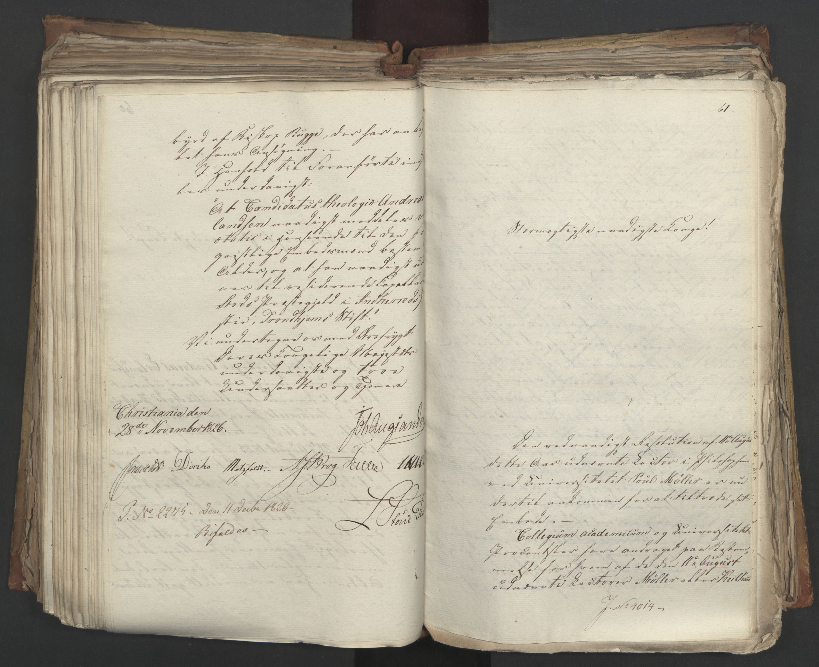 Statsrådsavdelingen i Stockholm, AV/RA-S-1003/D/Da/L0049: Regjeringsinnstillinger nr. 3860-4086, 1826, s. 365